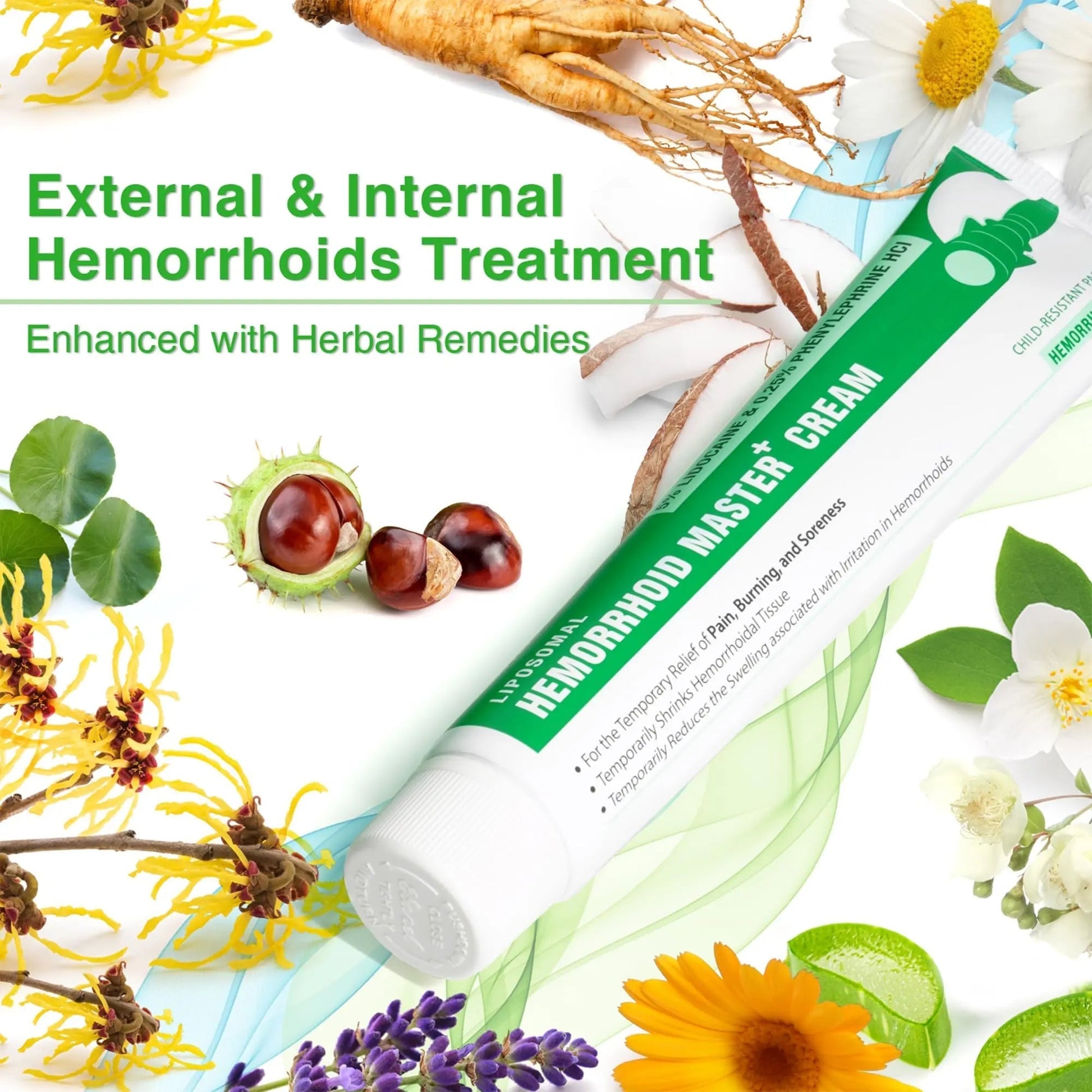 Ebanel 5% Lidocaine Hemorrhoid Treatment Cream with Witch Hazel, Phenylephrine, Horse Chestnut, Vitamin B6, Zinc Oxide, External and Internal Hemorrhoids Treatment Burn Itch Pain Relief Anal Cream Ebanel Au supplements
