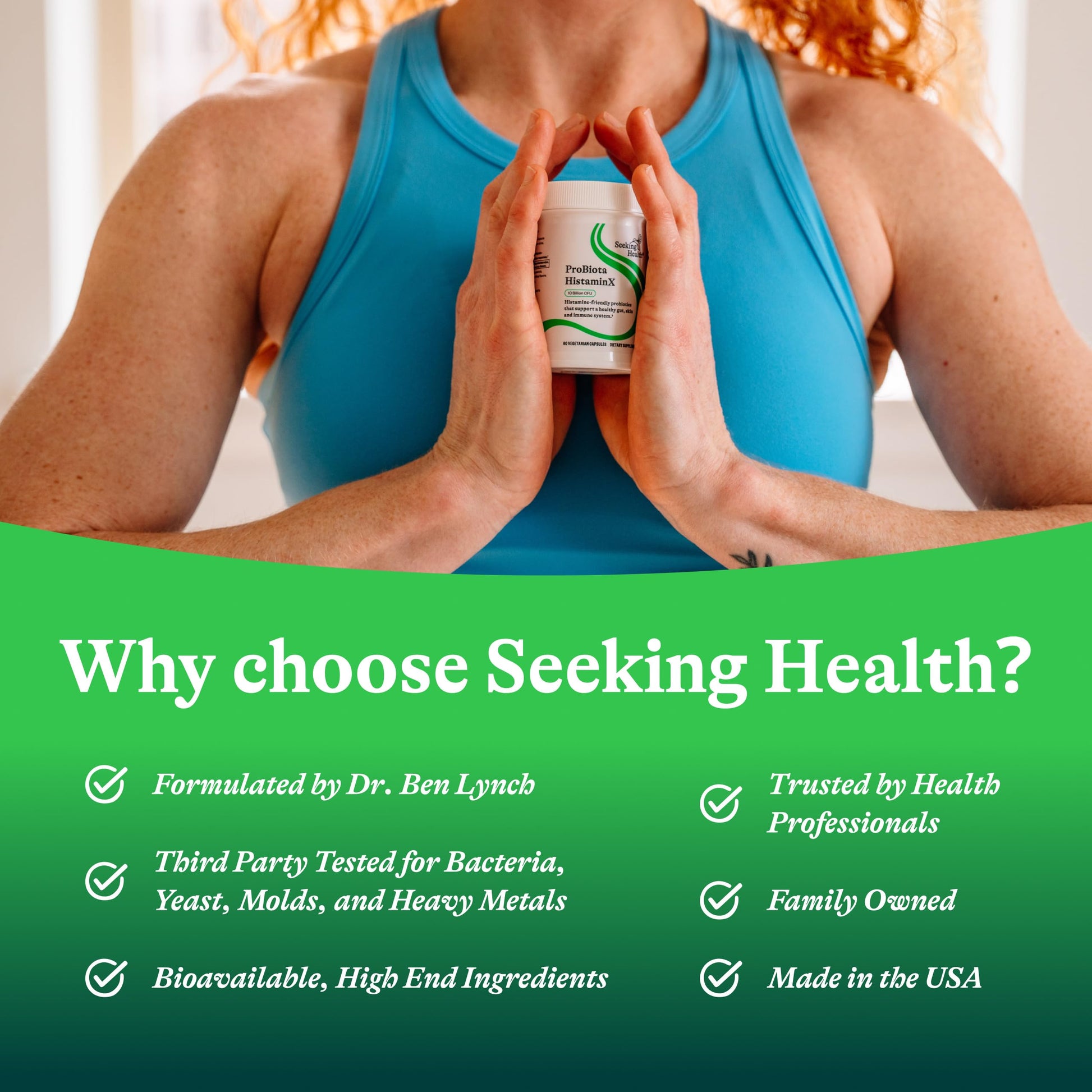 Seeking Health ProBiota HistaminX - Digestion Supplement for Gut Health Support - Support Histamine with Lactobacillus Plantarum & Lactobacillus Salivarius - Support Immune & Skin Health - 60 Capsules Seeking Health Au supplements