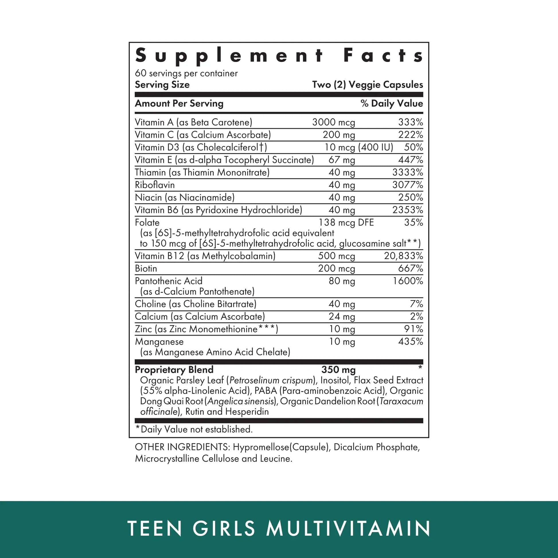 MICHAEL'S Health Naturopathic Programs Teen Girls Multivitamin - 120 Vegetarian Capsules - Nutrients for Healthy Growth & Development MICHAEL'S Au supplements