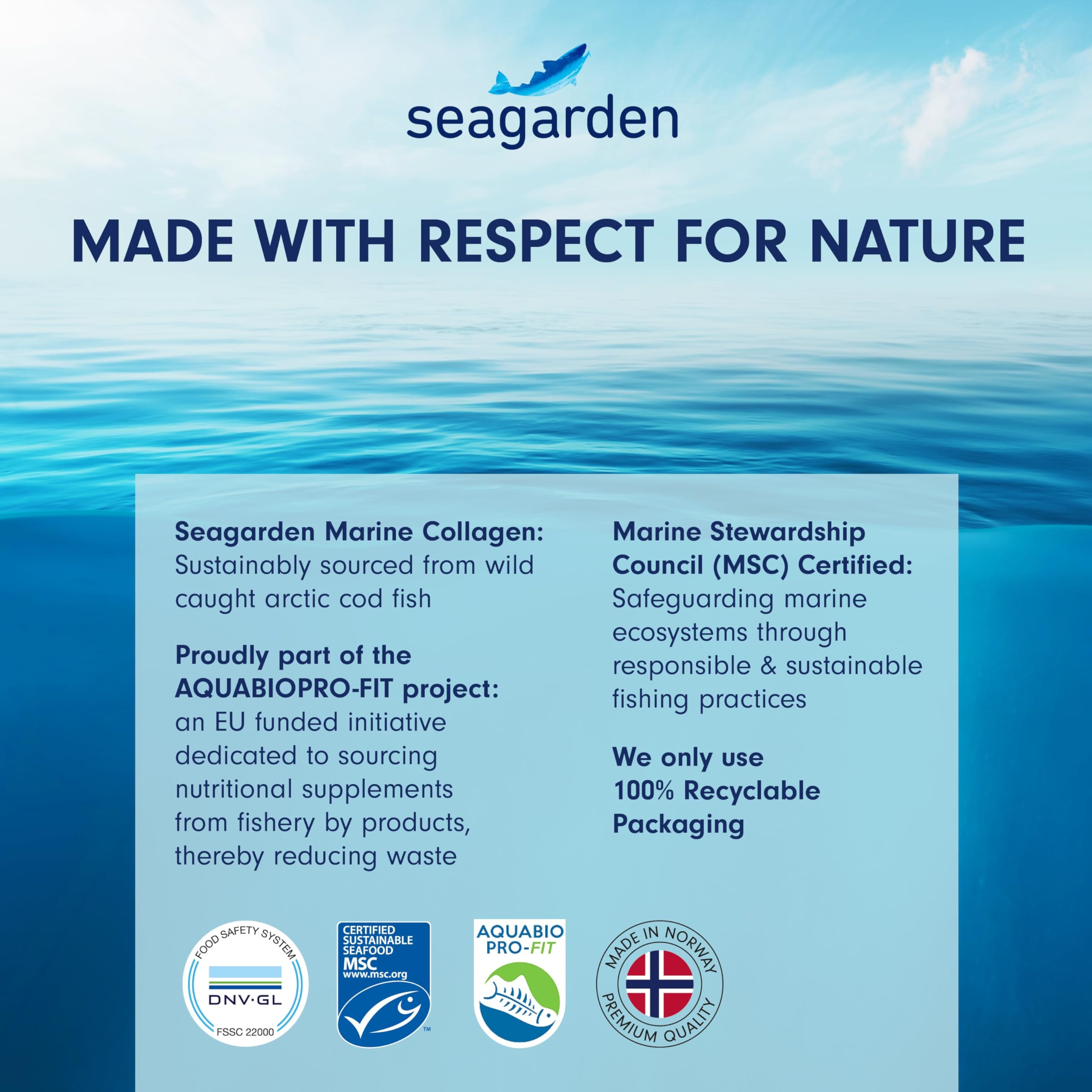 Seagarden Pure Marine Collagen Powder (Type I & III) | Wild-Caught Arctic Cod SEAGARDEN Au supplements