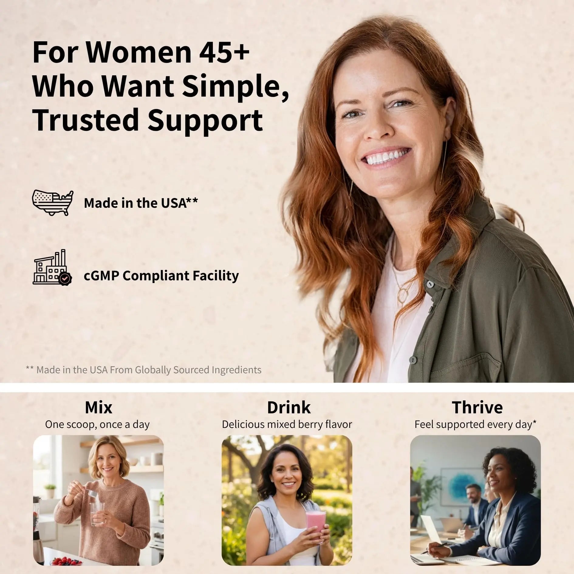 Pureffi Women’s 45+ All-in-One Multivitamin Powder, 33 Ingredients, Menopausal Well-Being Support, Probiotics for Digestive Support Pureffi Au supplements