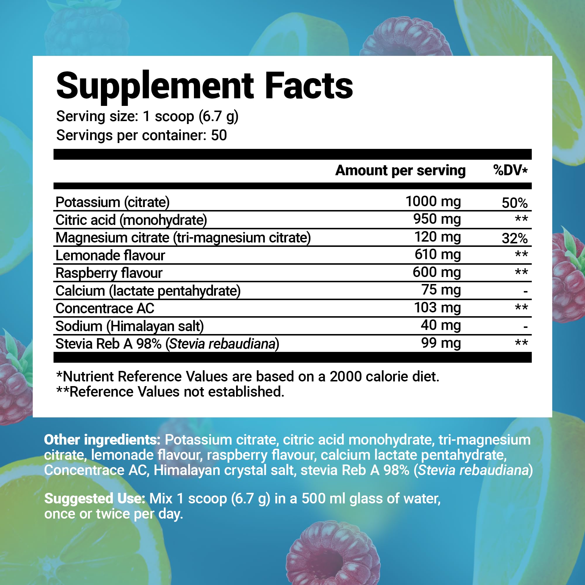 Dr. Berg Electrolyte Powder - Electrolyte Drink Supplements with 1000mg Potassium Dr. Berg Nutritionals Au supplements
