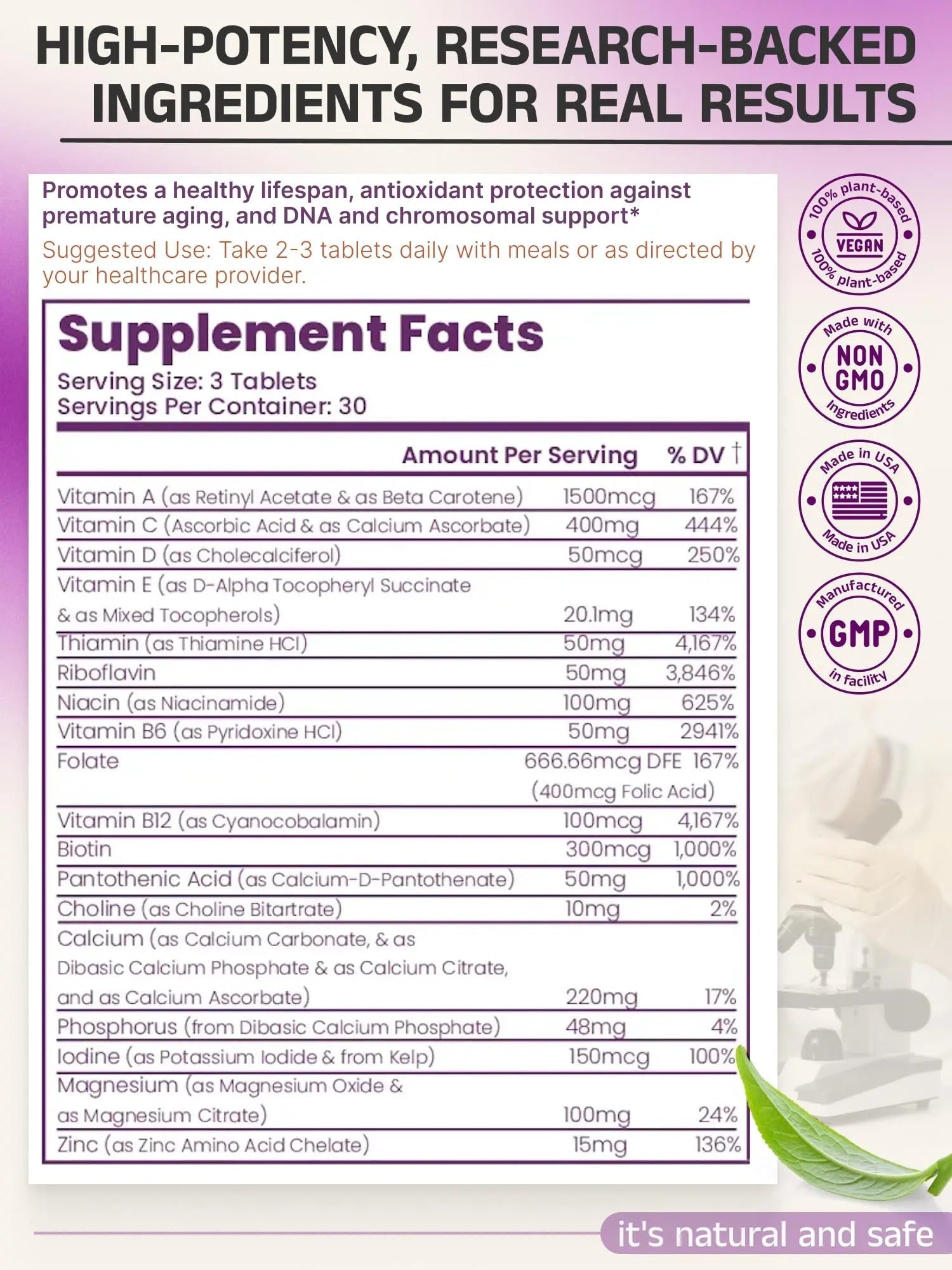 Telovite Daily Multivitamin for Men & Women – Telomere & Cellular Health Support – High Potency Vitamins A, D, E, C, B-Complex Eternity Medicine Rx Au supplements