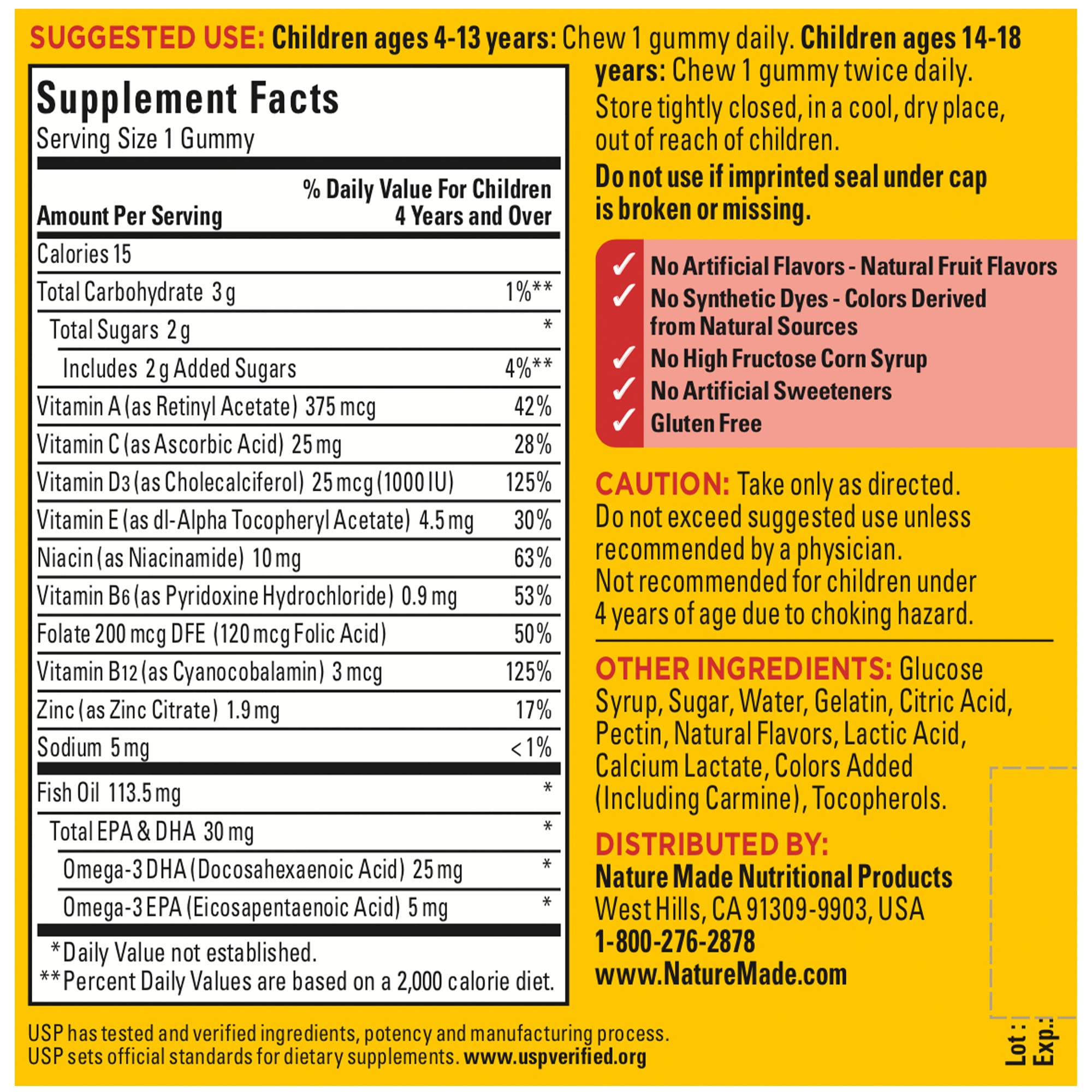 Nature Made Kids First Multivitamin with Omega-3, Kids Gummy Multivitamins with Vitamins and Minerals for Nutritional Support, 70 Gummies Nature Made Au supplements