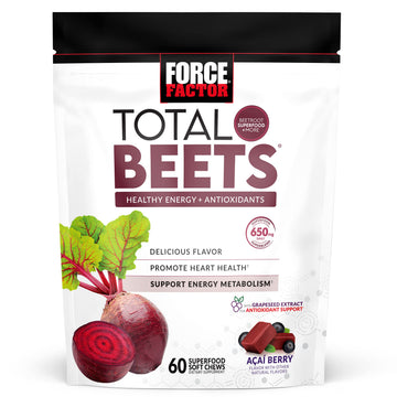 Force Factor Total Beets Soft Chews with Beetroot, Nitrates, L-Citrulline, Grapeseed Extract Force Factor Au supplements