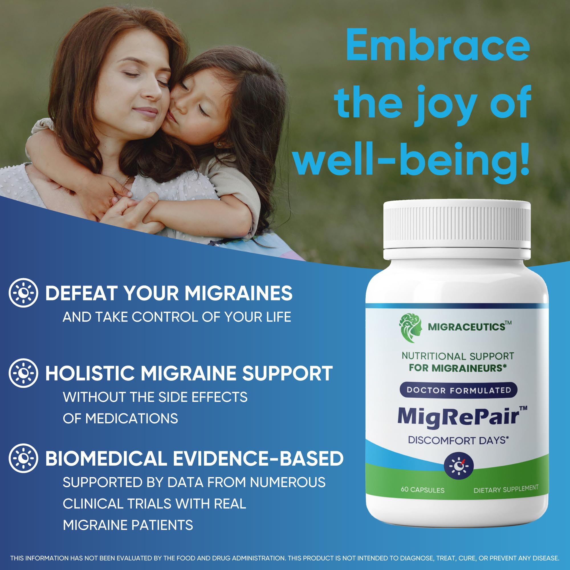 MigRePair | Doctor Formulated Natural Herbal Supplement for Migraine Relief Needs | Supports Relief During Migraine Discomfort (Ictal Phase) Migraceutics Au supplements