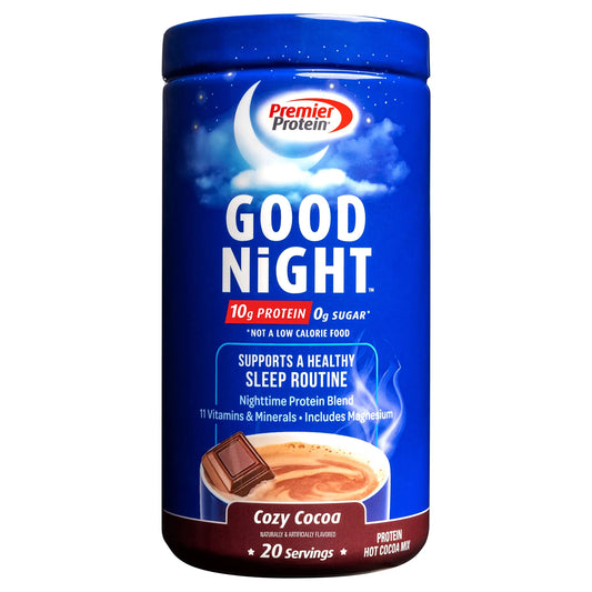 Premier Protein Good Night Protein Powder, Hot Cocoa Mix, 10g Protein, 0g Sugar Premier ProteinAU supplements