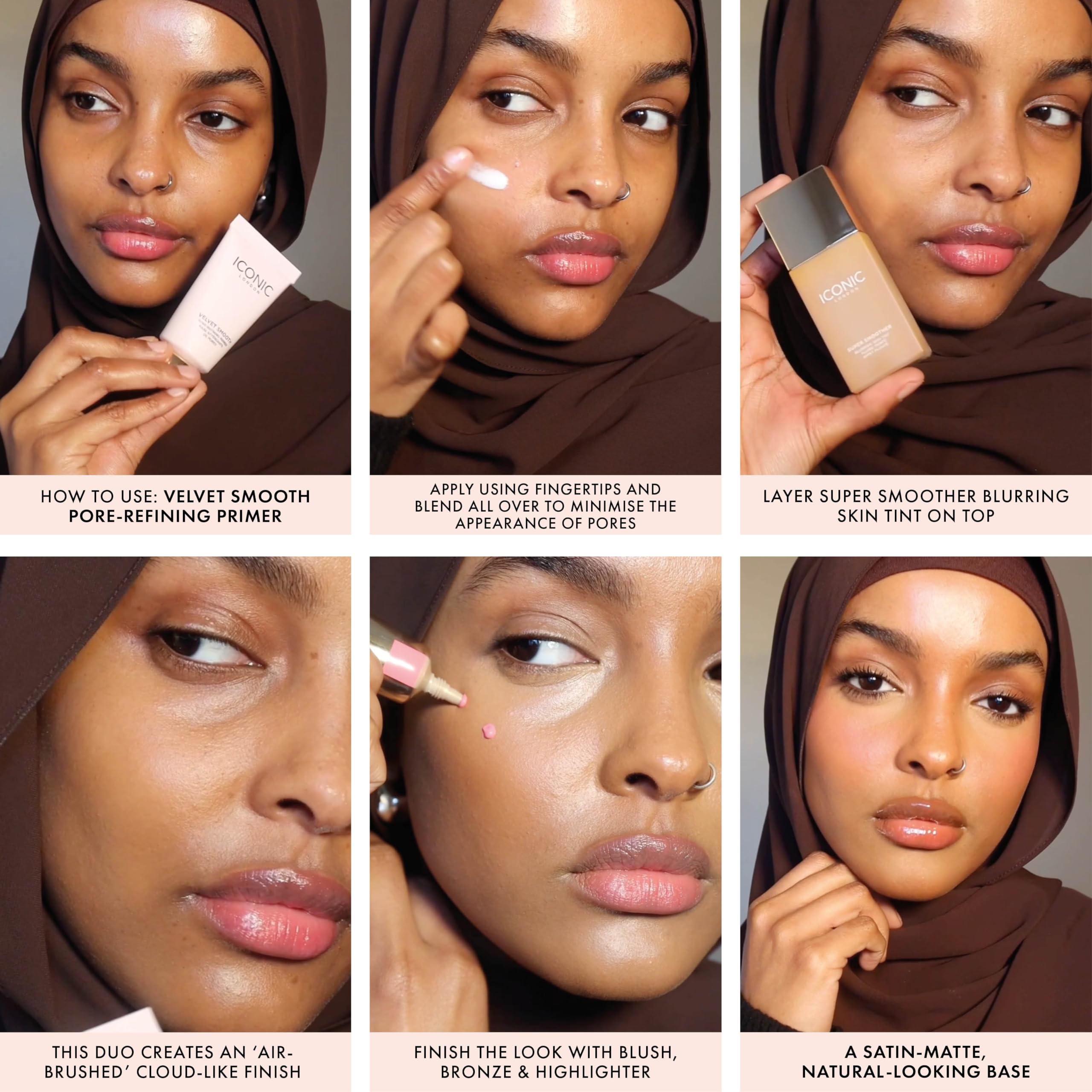 ICONIC LONDON Velvet Smooth Pore-Refining Primer | Whipped, Balmy Primer, Diffuses Pores, Cruelty-Free, Vegan Makeup, 1.01 Fl oz ICONIC LONDON Au supplements