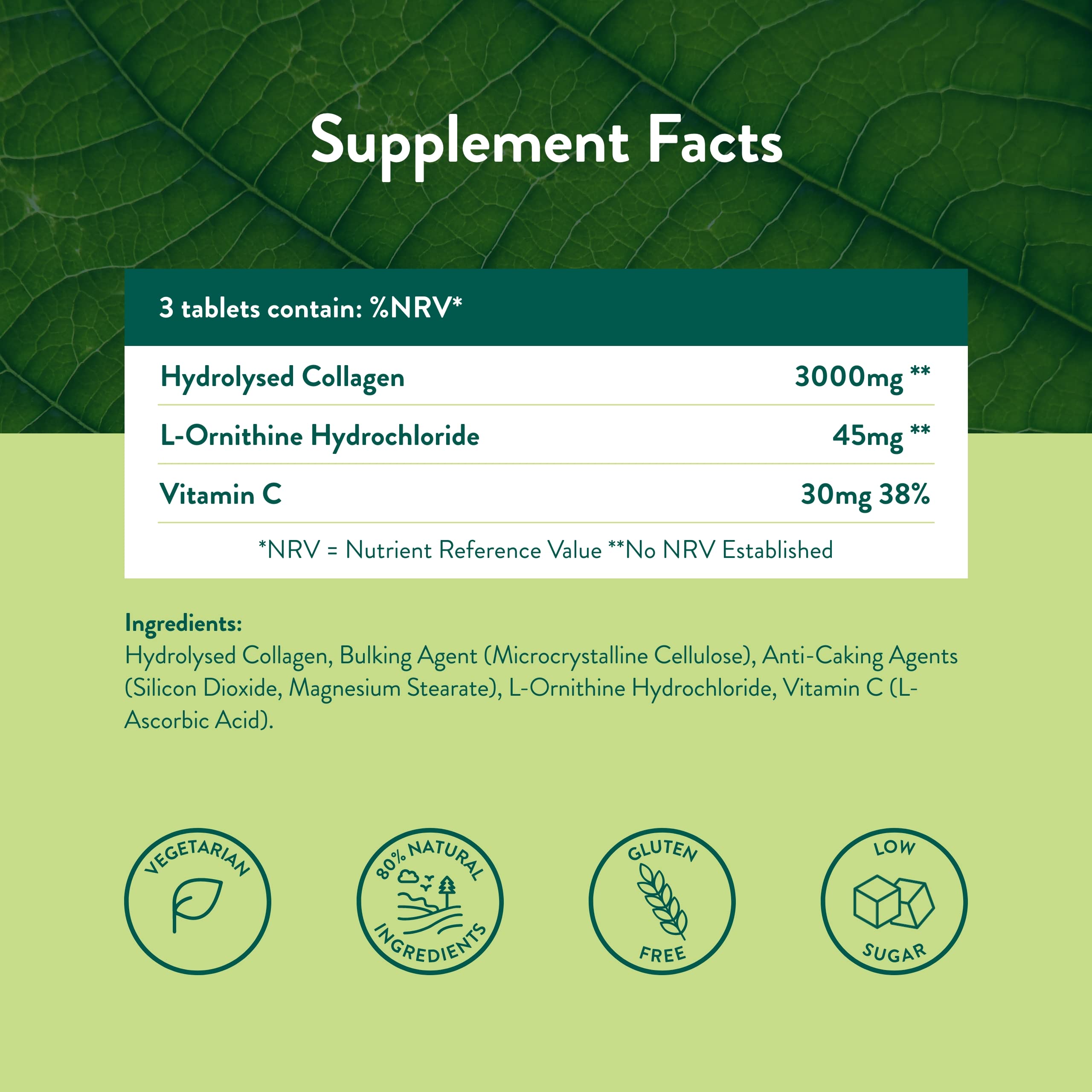 Holland & Barrett Bovine Collagen Tablet 3000mg - Type I Collagen Peptides - Hydrolysed Collagen with Vitamin C - Hair, Skin & Nails Holland & Barrett Au supplements