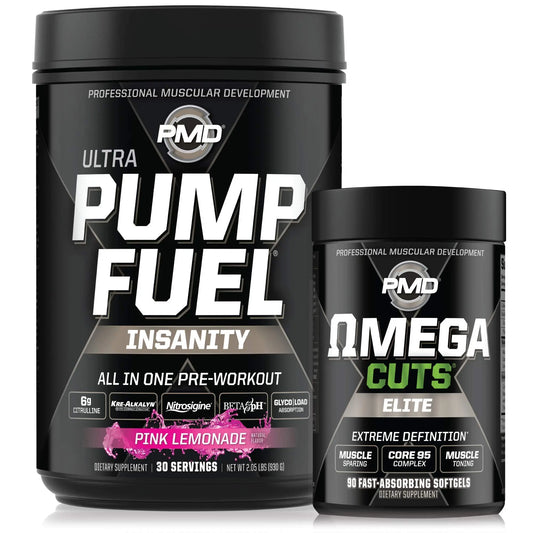 PMD Sports Ultra Pump Fuel Insanity - Pre Workout – Pink Lemonade (30 Servings) Sports PMDAU supplements