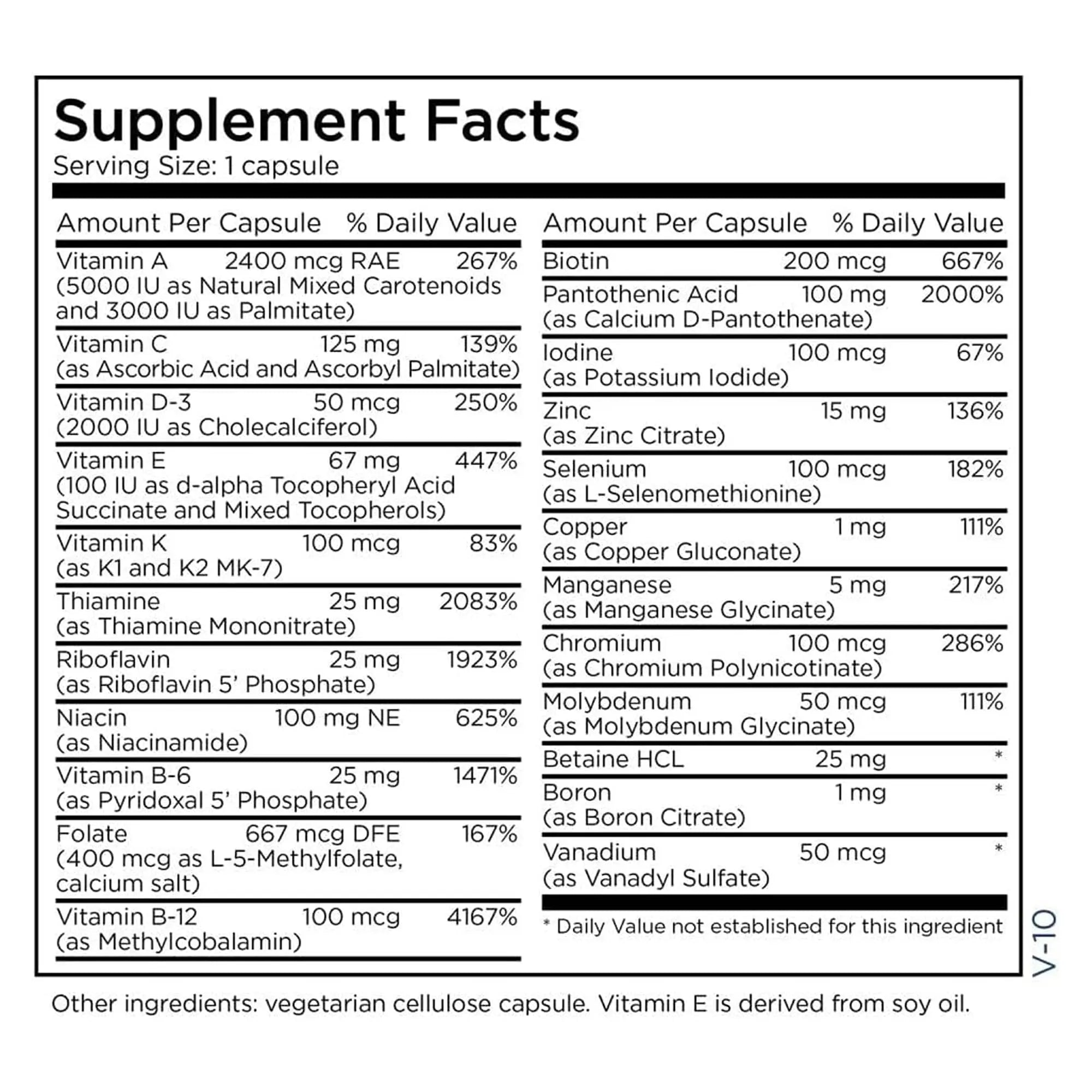 Metabolic Maintenance The Big One Plus Multivitamin without Iron - Iron Free Multivitamin for Women & Men with Vitamin A, C, Minerals Metabolic Maintenance Au supplements