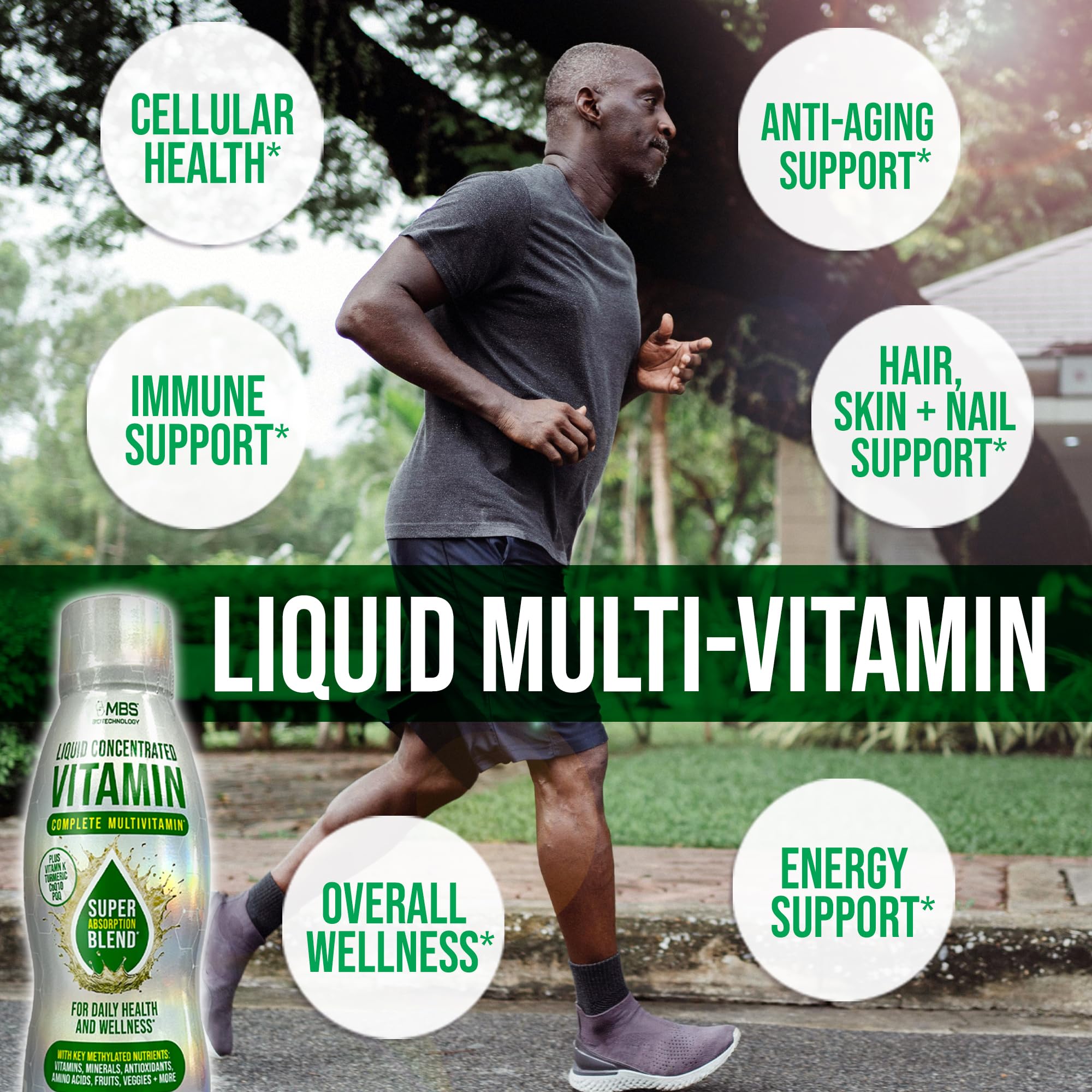 MBS Biotechnology Liquid Multivitamin for Adults – Complete High-Absorption Daily Vitamin with Superfoods, CoQ10, B-Complex, Turmeric & PQQ – Immune & Energy Support – Berry Flavor, 17 oz MBS Biotechnology Au supplements