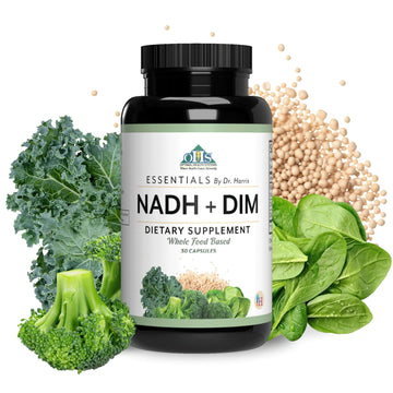 Optimal Health Systems NADH + DIM | Dr. Harris Essentials | Energy + Neurotransmitter Support | Plant-Based | Mental Clarity, Concentration, & Memory Supplement | 30 Capsules Optimal Health Systems Au supplements