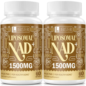 LIGUSTERI 1500 MG Liposomal NAD+, 98%+ Absorption, NAD+ Supplement for Women & Men with TMG, for Aging Defense, Cellular Energy, Heart & Brain Function, Longevity, 120 Softgels LIGUSTERI Au supplements