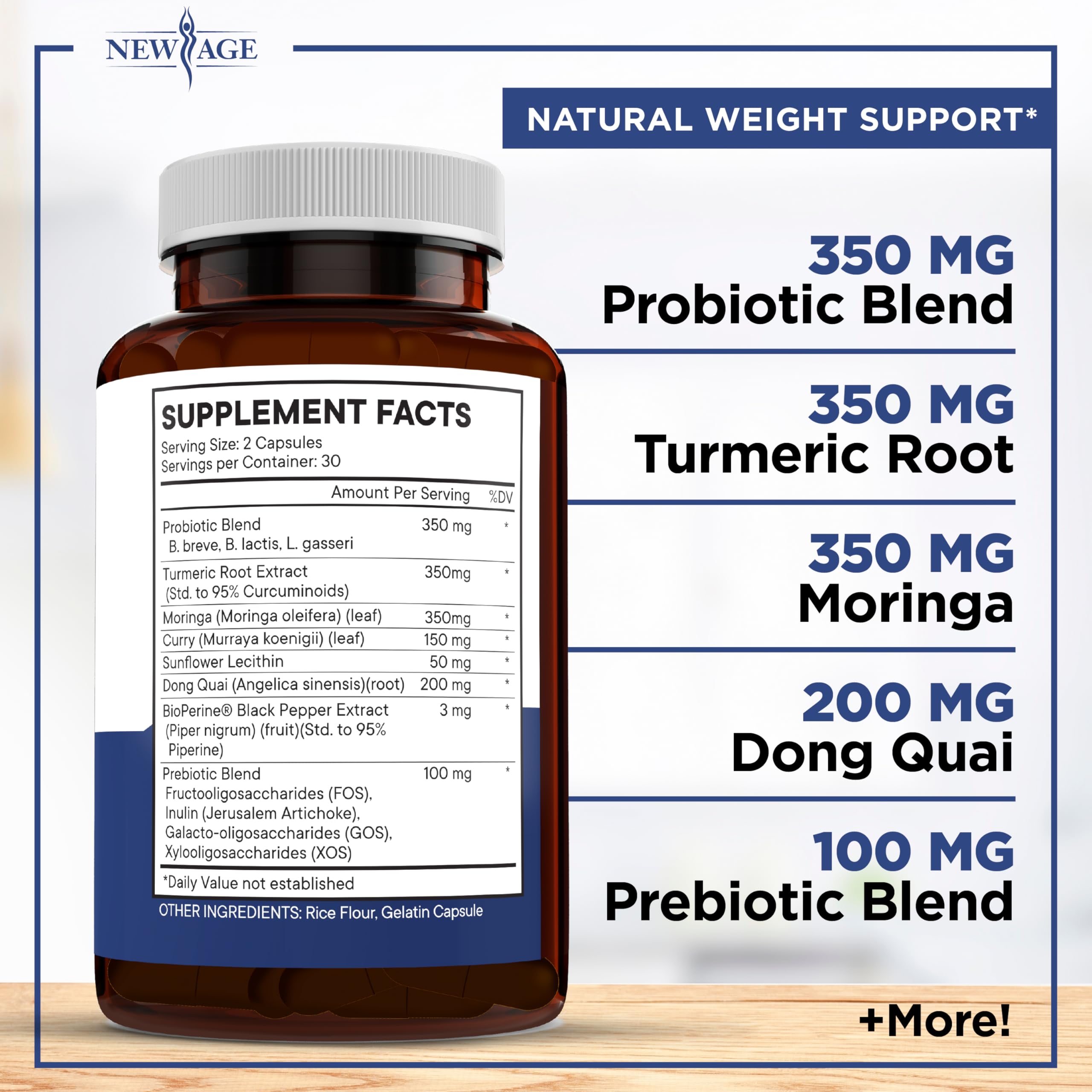 Pro Optimize Probiotics for Women, Menopause, 70 Billion CFU, Digestive Health - Relief for Bloating, Hot Flashes, Joint Support, Night Sweats - Gut Health & Metabolism - Dong Quai (120 (Pack of 2)) NEW AGE Au supplements