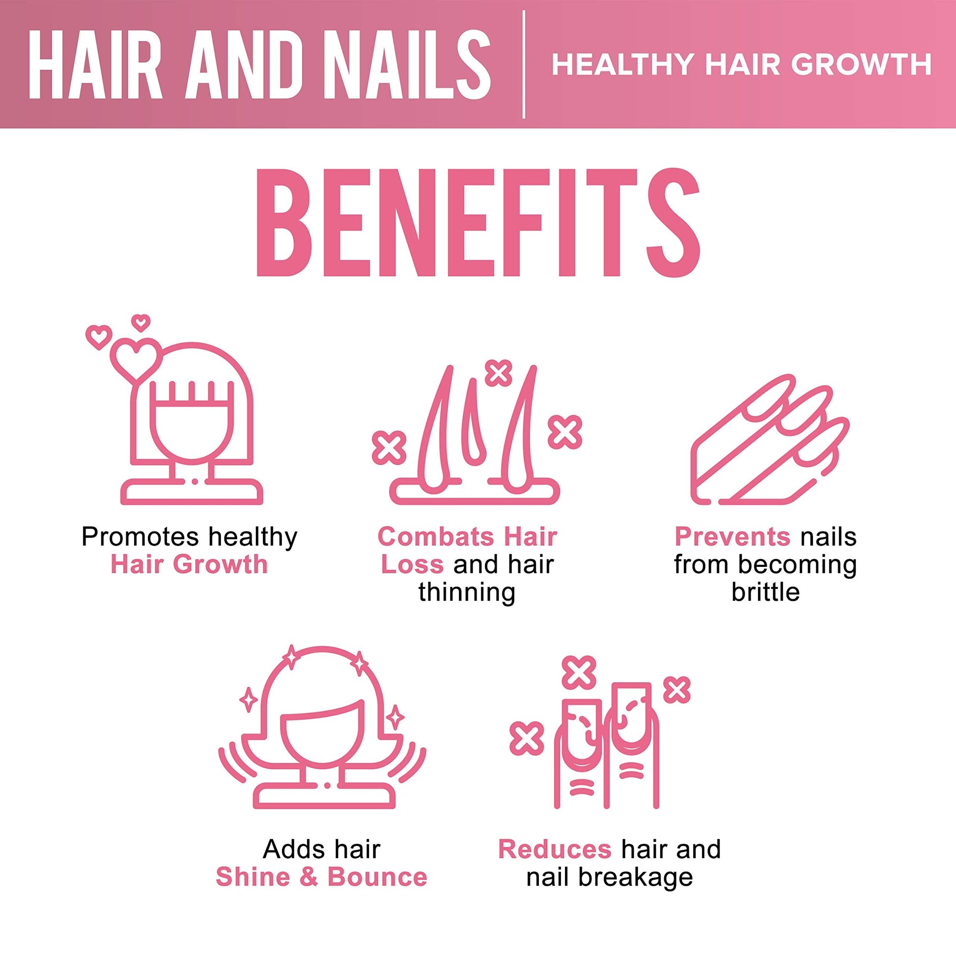 OPTML Hair and Nail Vitamins for Hair Growth and Thickness, Biotin-Infused Hair Pills, Hair Vitamins for Faster Hair Growth and Healthy Nails, for Women and Men, 60 Capsules OPTML Au supplements