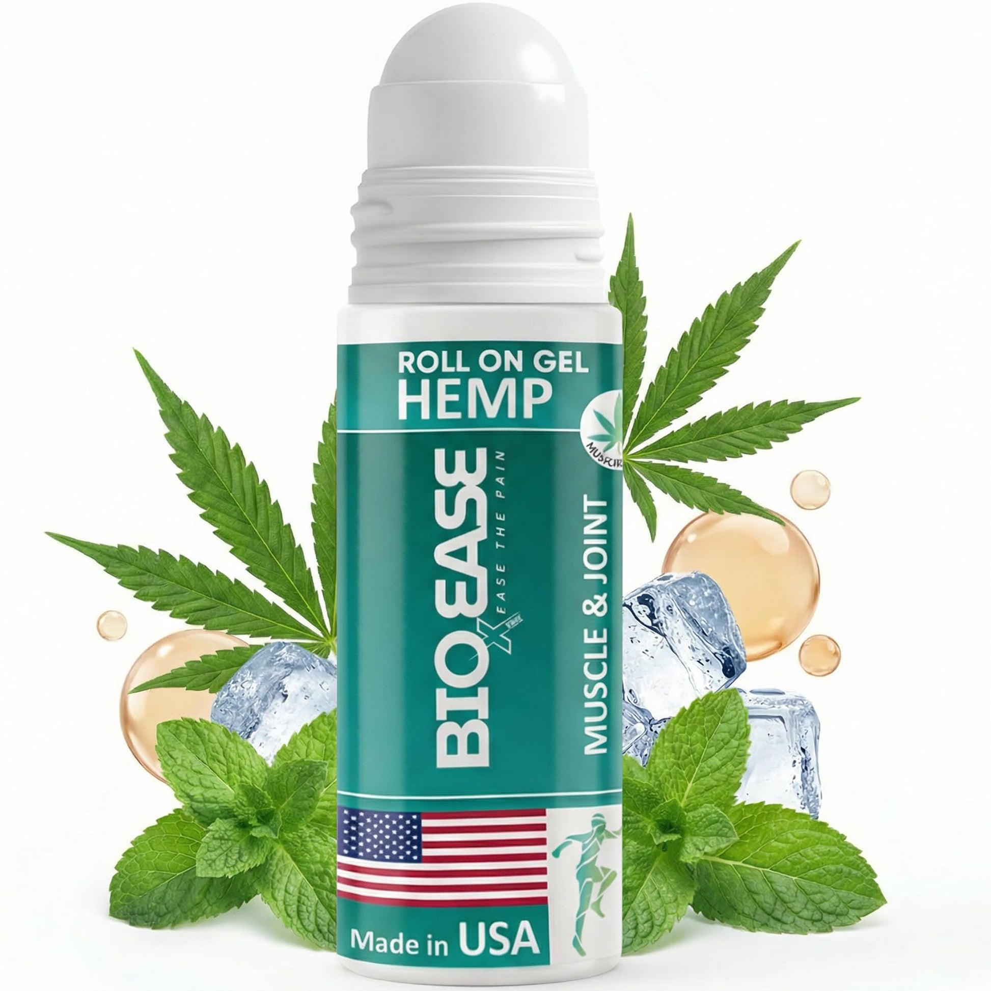BioXPressEase Fast-Acting Hemp Pain Relief Roll On - Highly Effective, Cool & Topical Pain Relief Extra Strength for Muscle, Joint, & Back – Easy Roll On Maximum Strength - Made in USA BIOXPRESSEASE Au supplements