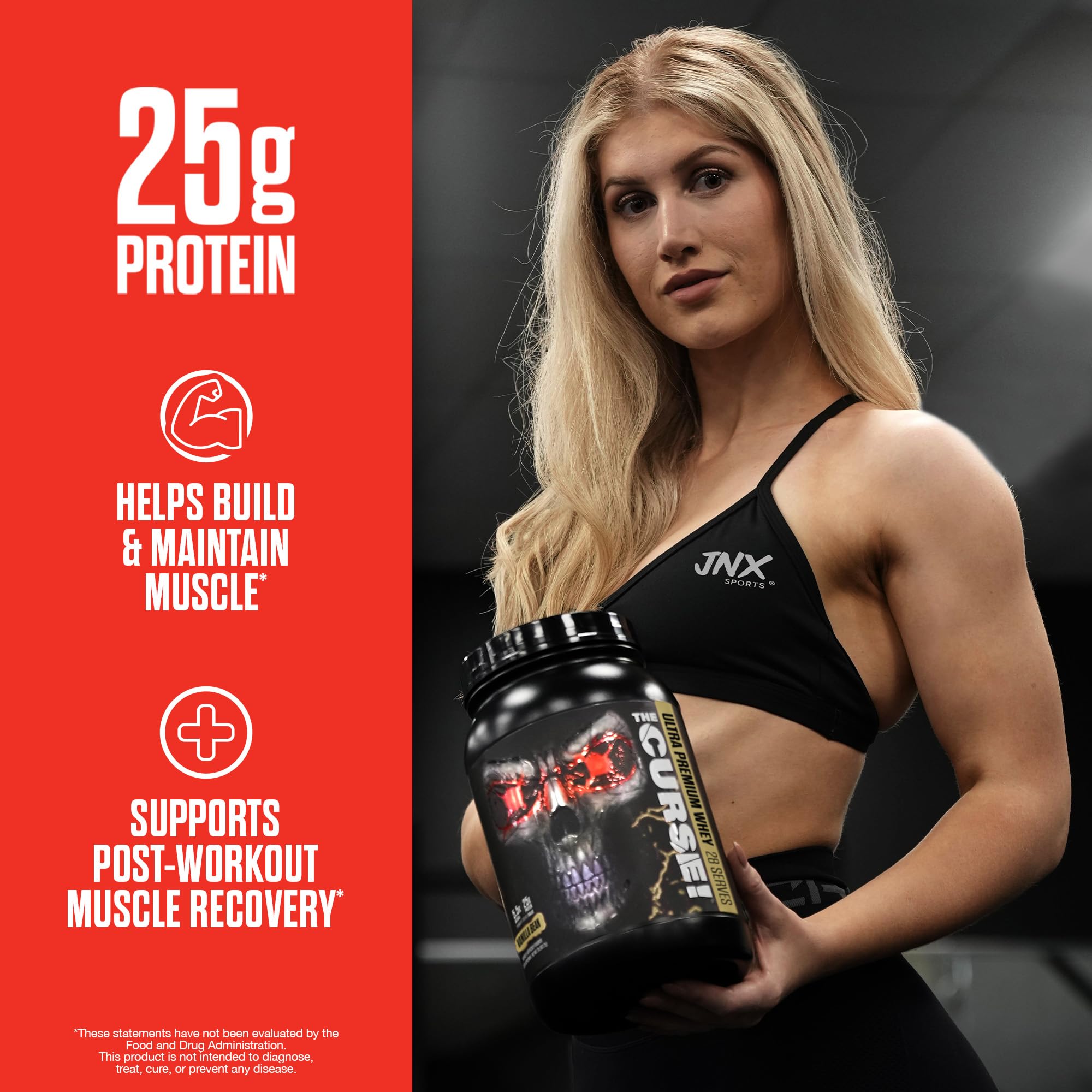 JNX SPORTS The Curse! Ultra Premium Whey Protein Powder Vanilla Bean 2lb | 25g Protein JNX SPORTS Au supplements