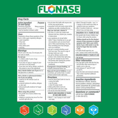 Flonase Allergy Relief Nasal Spray, 24 Hour Non Drowsy Allergy Medicine, Metered Nasal Spray - 72 Sprays - Fall and Seasonal Allergy Relief Flonase buy supplements Au