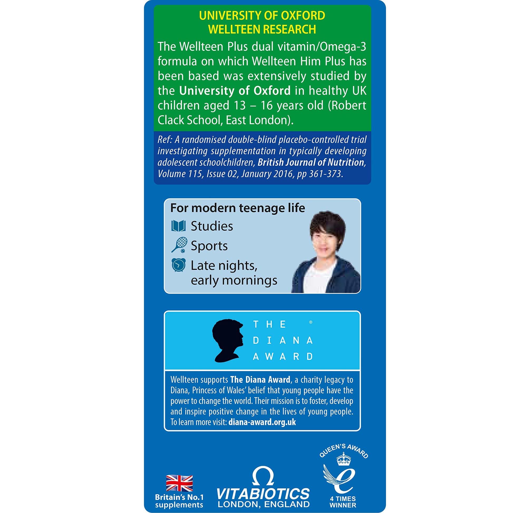 Vitabiotics Wellteen Him Plus Tablets/Capsules, 56 Count (Pack of 1) Wellteen Au supplements
