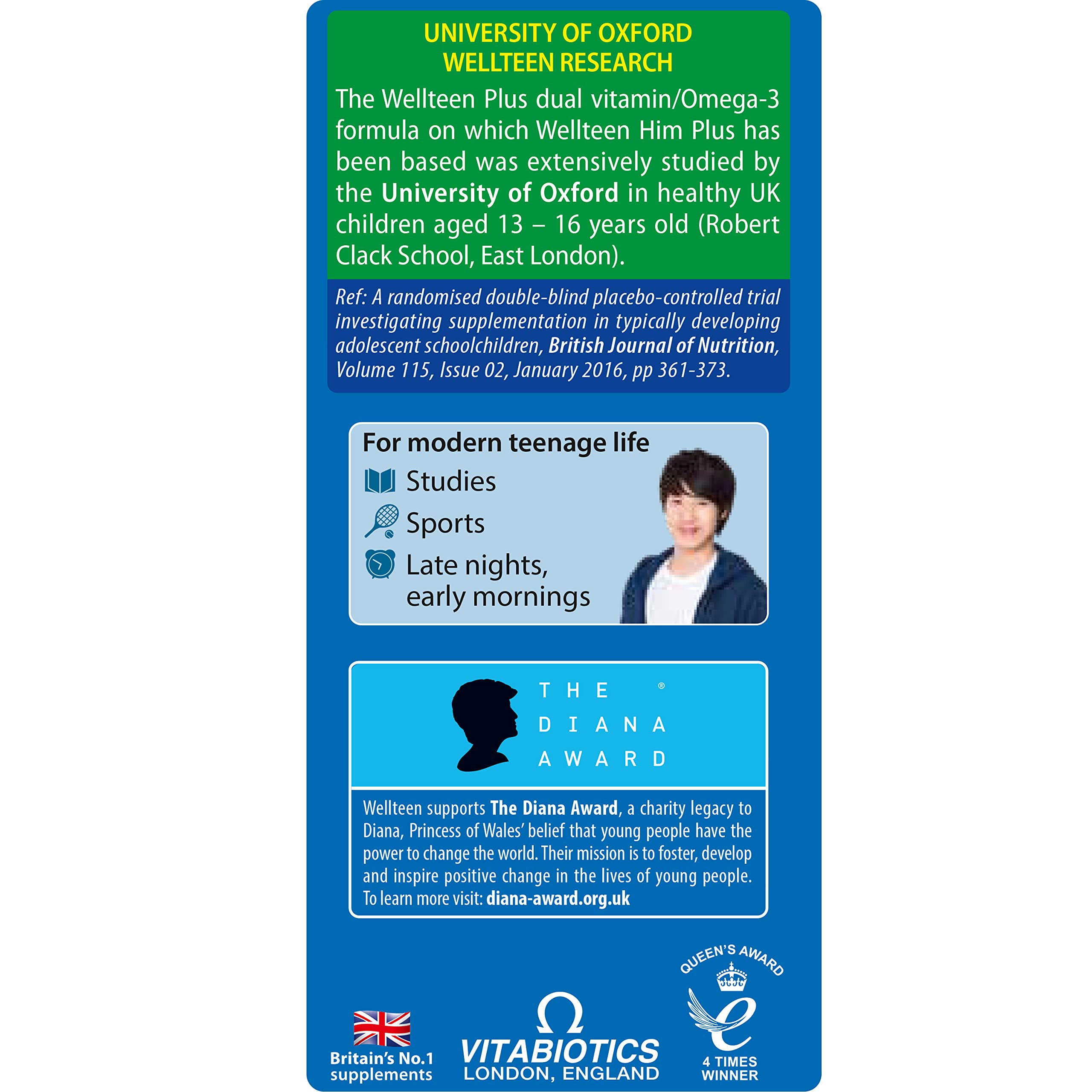 Vitabiotics Wellteen Him Plus Tablets/Capsules, 56 Count (Pack of 1) Wellteen Au supplements
