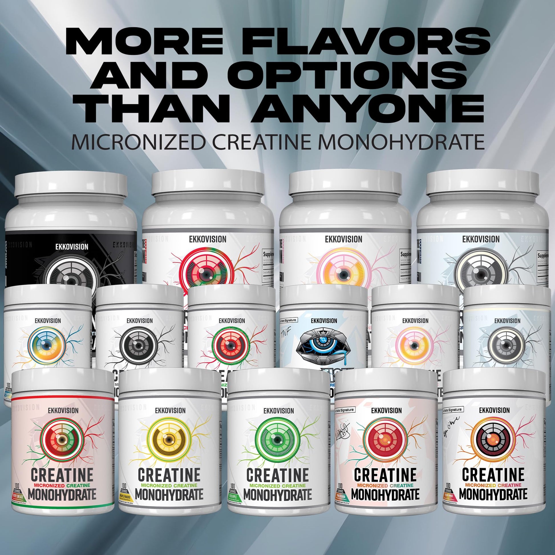 Ekkovision Creatine Monohydrate Powder, Micronized, Unflavored, Pre Workout & Post Workout Supplement for Men and Women, Energy Support, Easy to Mix in Shakes, Smoothies & Beverages, 200 Servings Ekkovision Au supplements