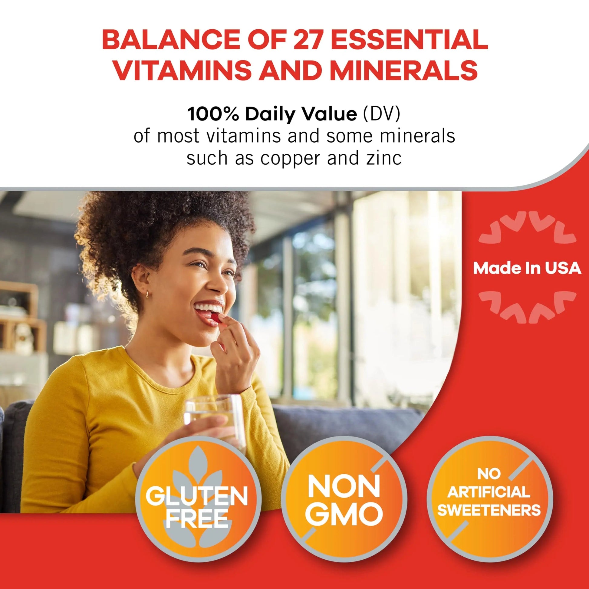Geritol, Multivitamin Supplement, Contains Antioxidants, Vitamins B, C, E & D and Iron, 27, Minerals, Gluten-Free Geritol Au supplements