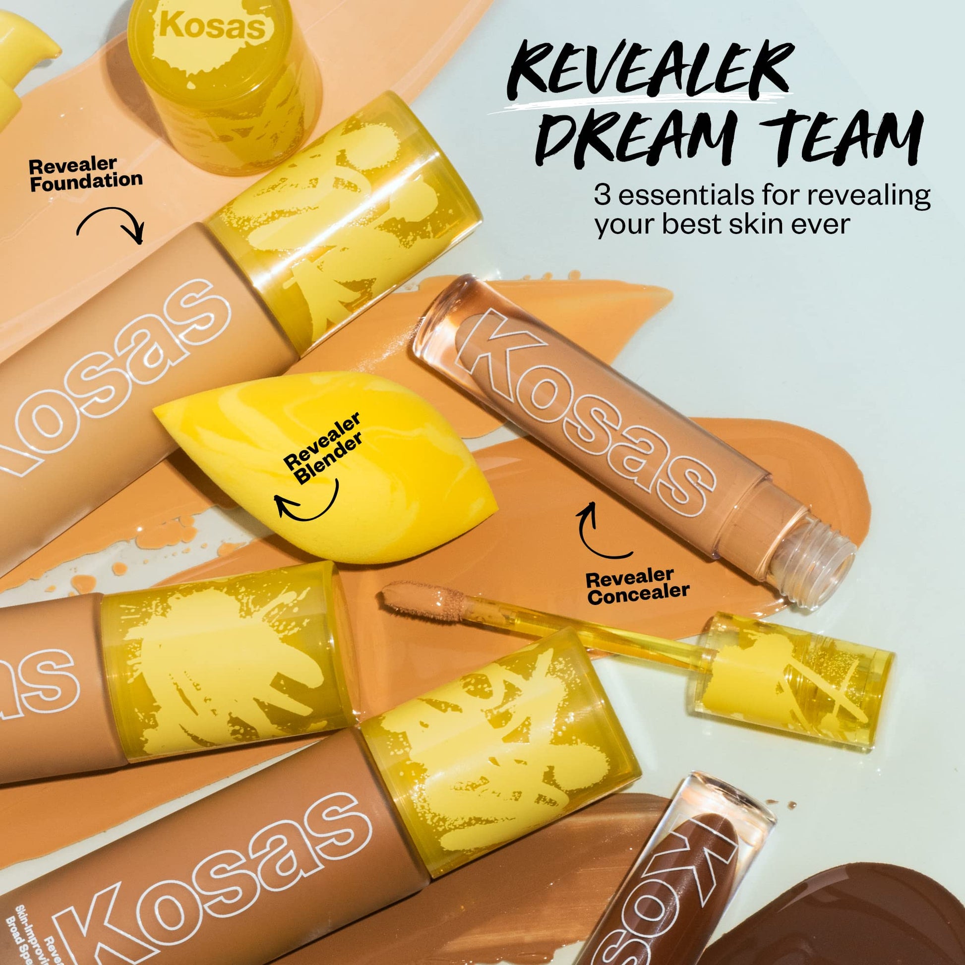 Kosas Revealer Liquid Foundation SPF 25 – Medium Buildable Coverage, Hydrating Natural Glow Finish, Medium Neutral 220 Kosas Au supplements