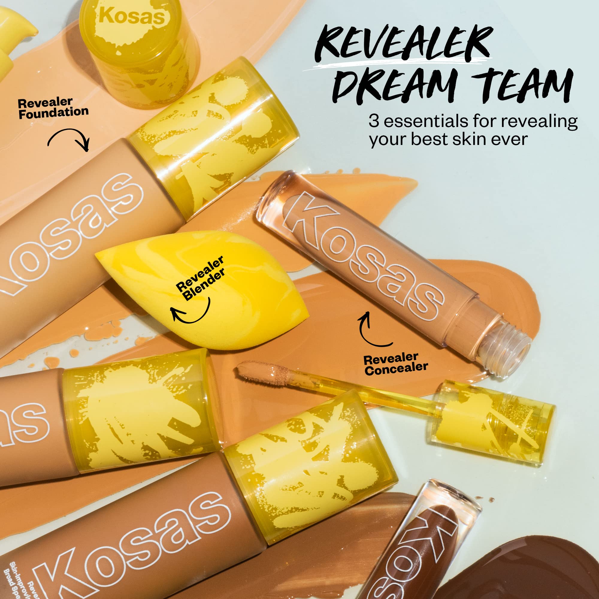 Kosas Revealer Liquid Foundation SPF 25 – Medium Buildable Coverage, Hydrating Natural Glow Finish, Light Medium Neutral 200 Kosas Au supplements