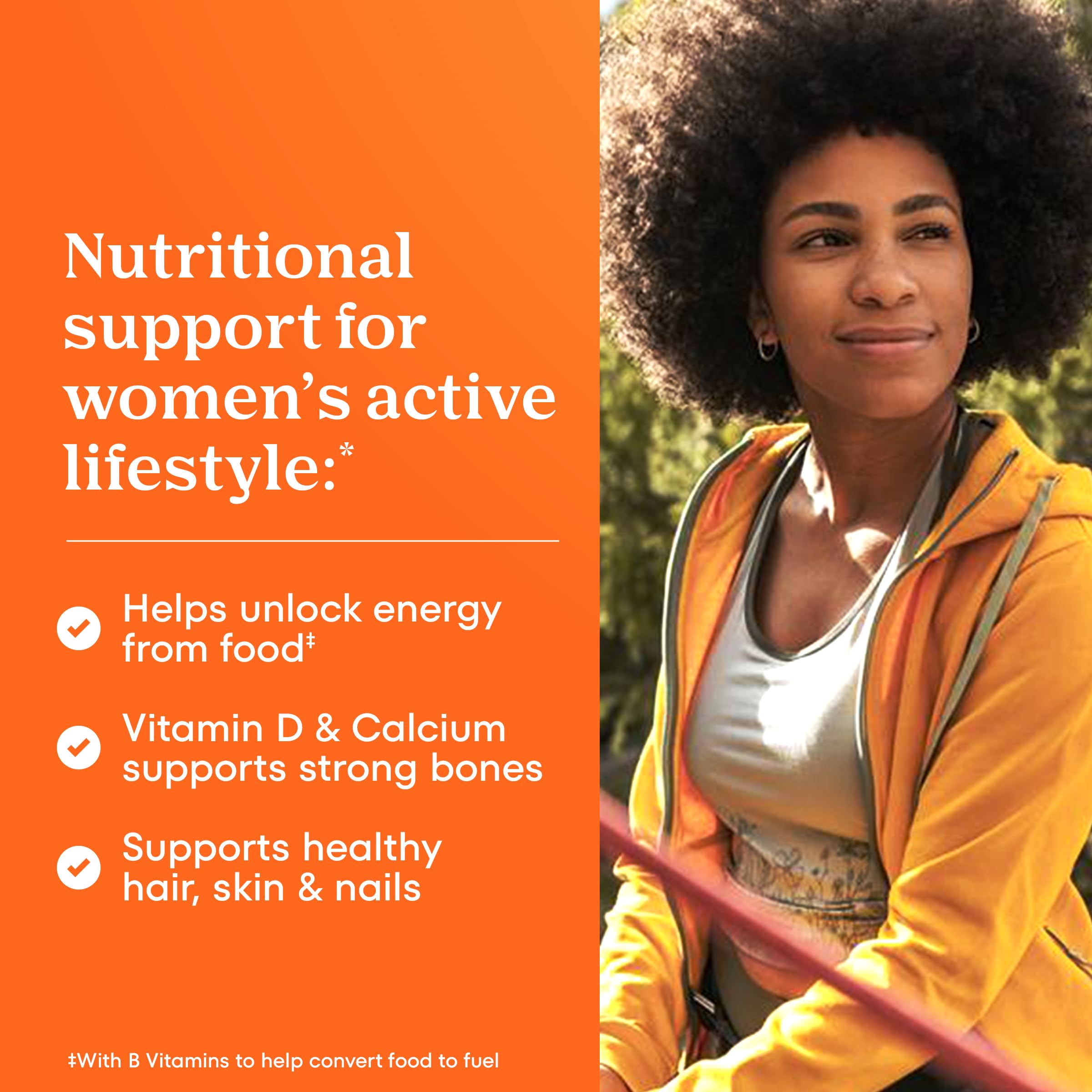 One A Day Multivitamin for Women- Daily Vitamins for Woman with Biotin, Calcium, Folic Acid, Iron & Zinc ONE A DAY Au supplements