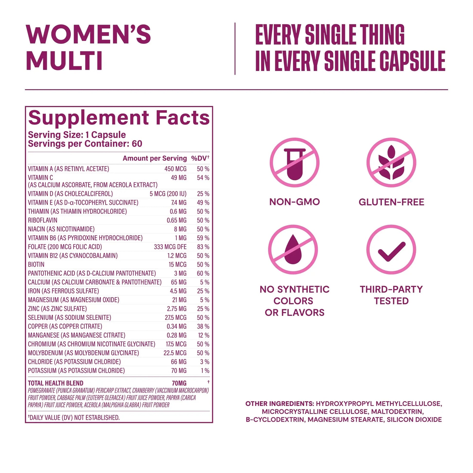Habit Womens Multi Supplement 2 Pack (120 Capsules) - New Look, Supports General Health & Wellness, 23 Essential Vitamins and Minerals H' Habit Au supplements