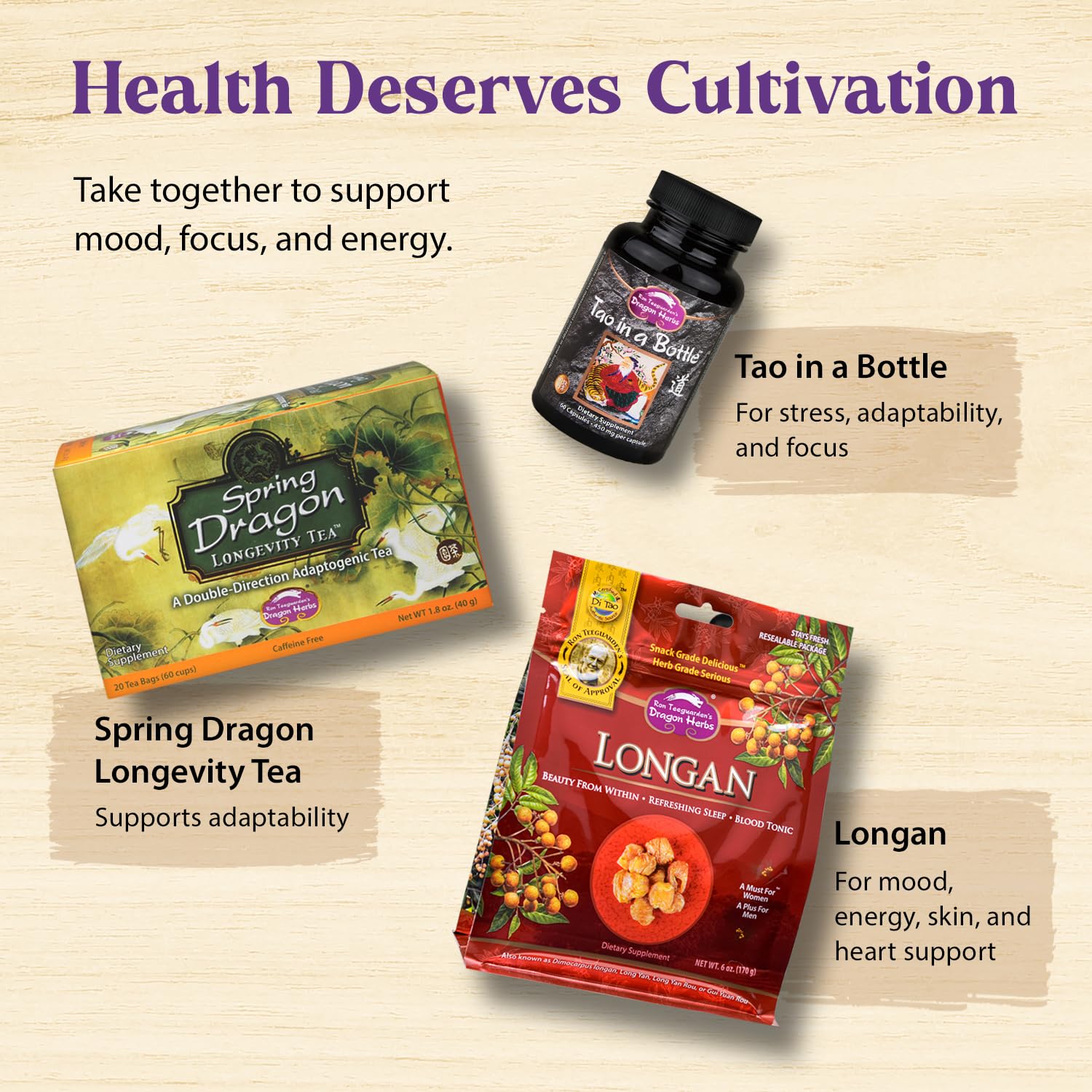 Dragon Herbs Super Adaptogen | All Natural Supplement to Support Well-Being, Mood, Immune Function, Strong Adaptive Response | All Natural Ingredients, Non-GMO (100 Capsules, 500 mg Per Capsule)” Dragon Herbs Au supplements
