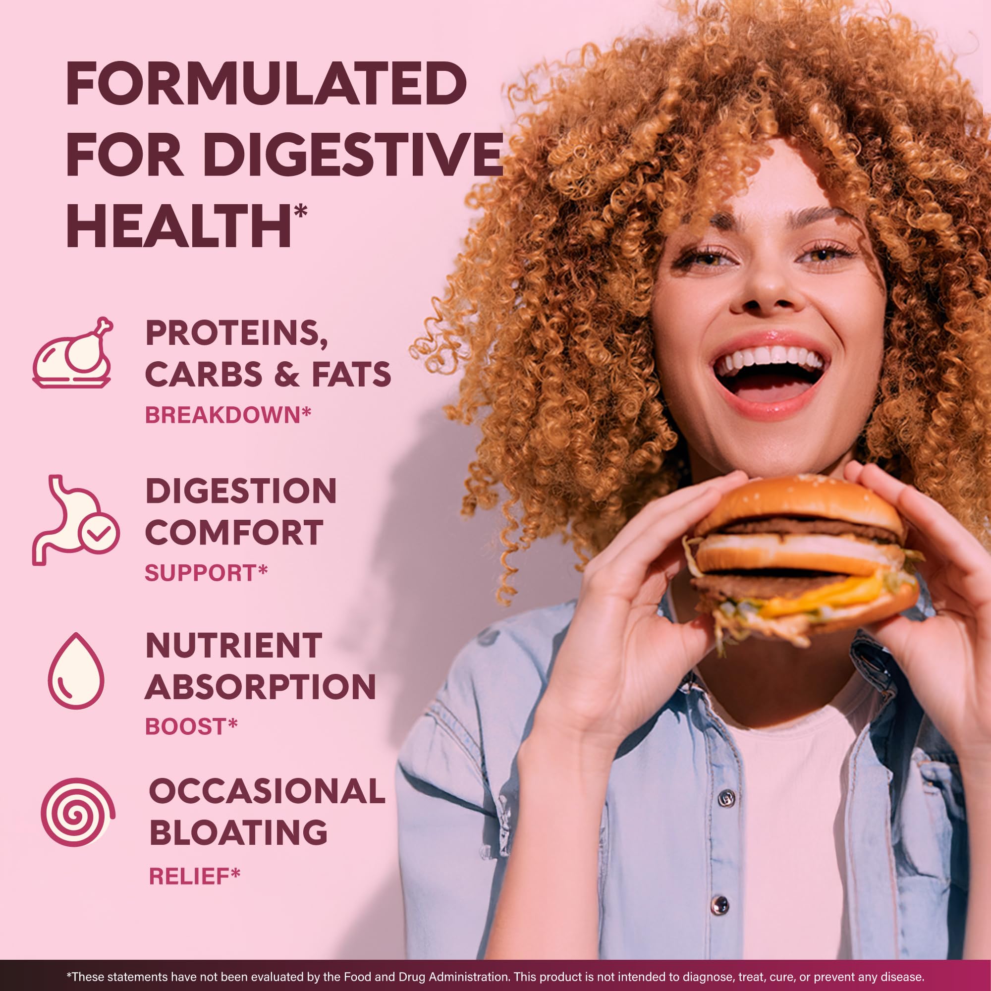 Digestive Enzymes for Women - Multi Digestive Enzymes | Papaya | Bromelain | Probiotic & Prebiotics - Gut & Digestion Support, Bloating Relief - Vegan, Lab Tested - Made in USA - 90 Capsules, One/Day NUTRAHARMONY Au supplements