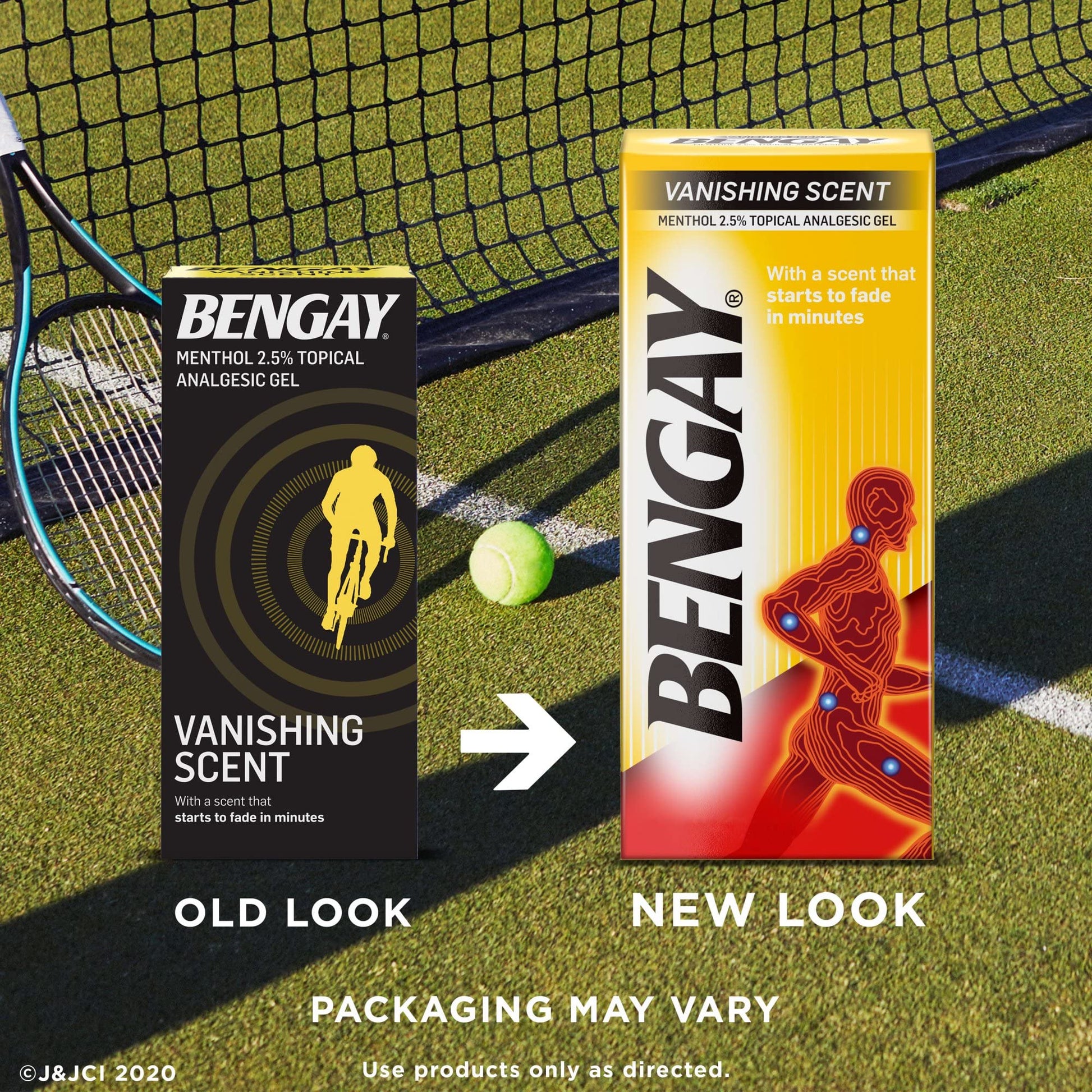 Ben Gay Vanish Scnt Size 2z Bengay Non-Greasy Vanishing Scent Pain Reliever Gel, Pack of 3 Johnson & Johnson Au supplements