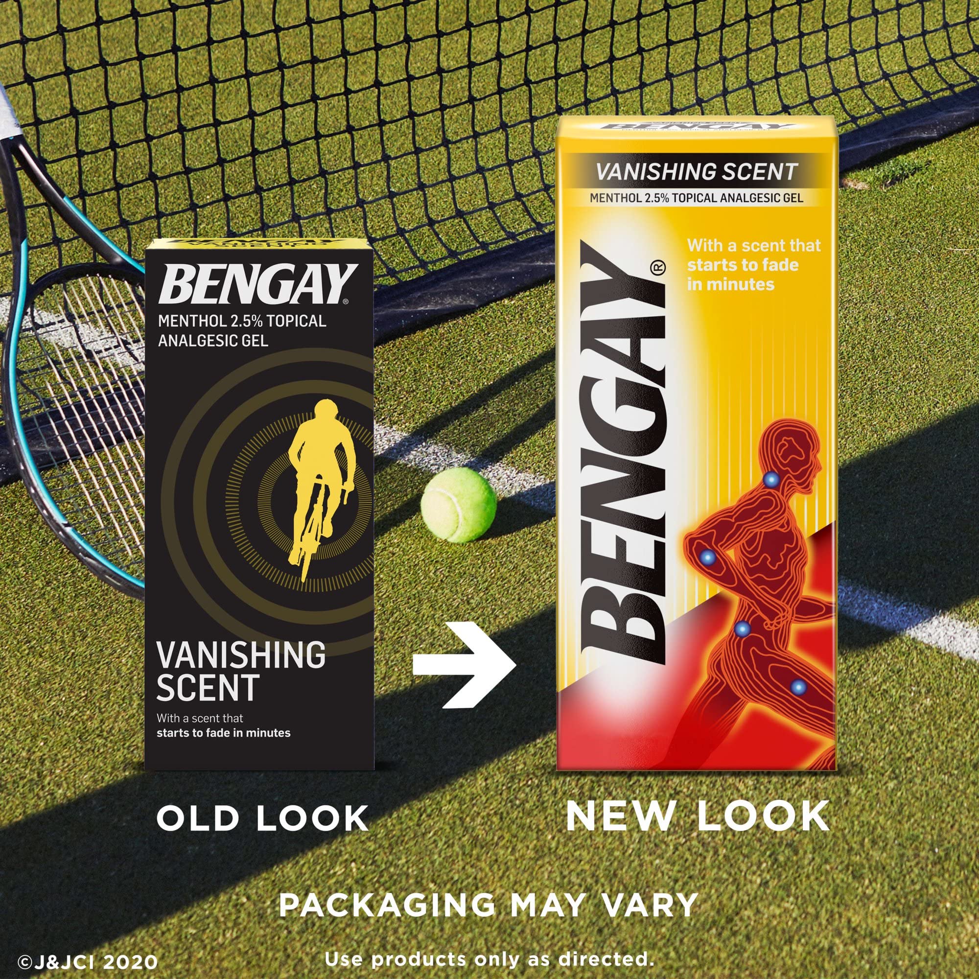 Ben Gay Vanish Scnt Size 2z Bengay Non-Greasy Vanishing Scent Pain Reliever Gel, Pack of 3 Johnson & Johnson Au supplements