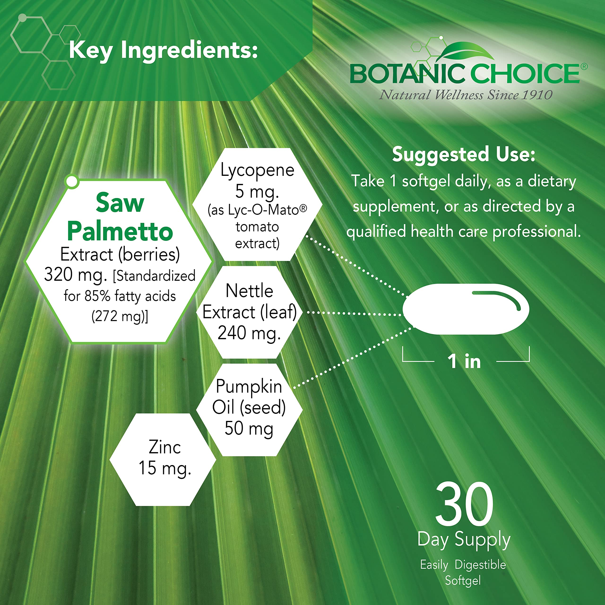 Botanic Choice Mega Fruits and Veggies Blend (60 Capsules) + Prostate 9 Complex (30 Softgels) Bundle - Energy Balance & Superfood Supplement + Urinary Flow & Cellular Health Botanic Choice Au supplements