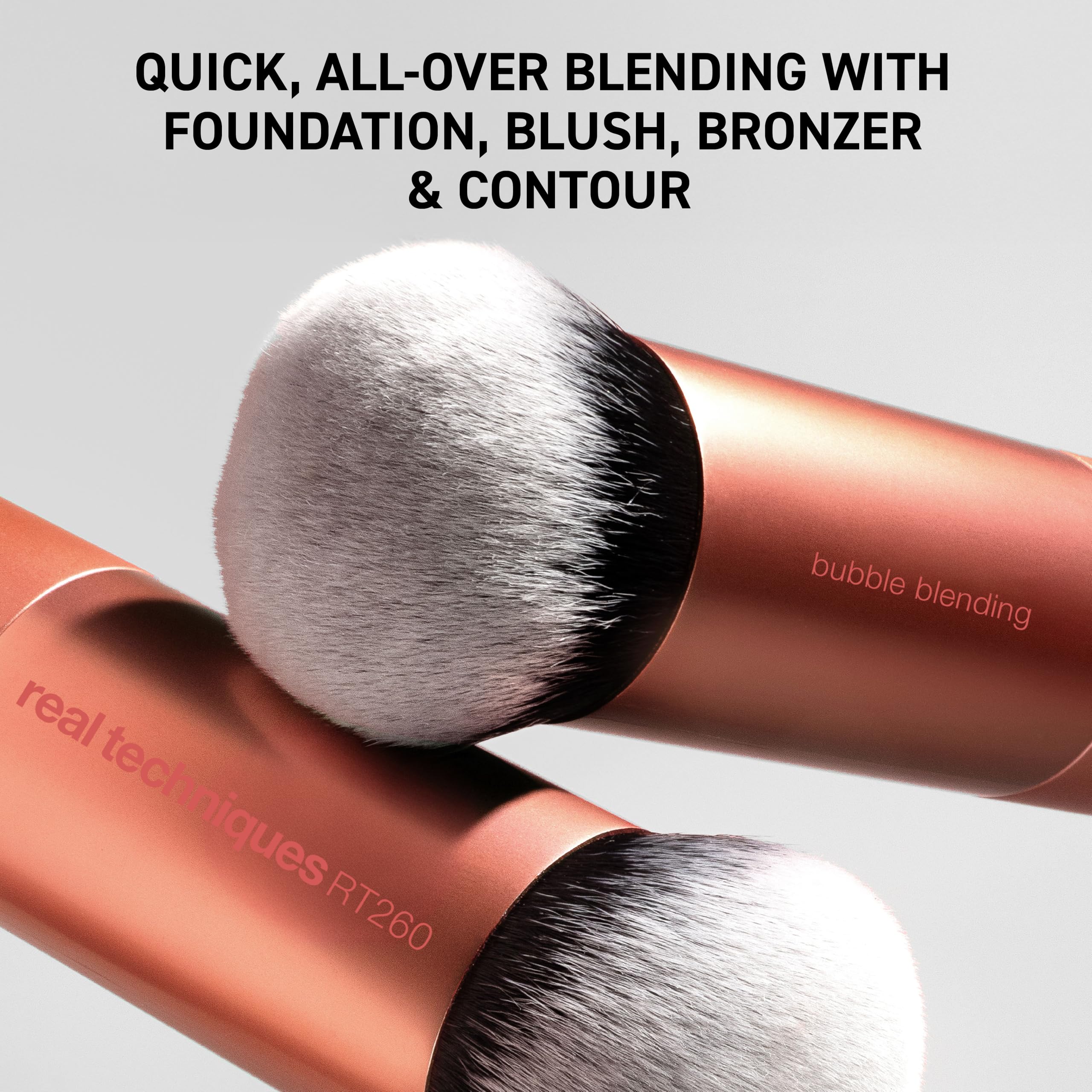 Real Techniques Bubble Blending Makeup Brush, Multipurpose Foundation Brush For Liquid, Cream, & Powder Products, Unique Round Brush Head, Synthetic Bristles, Vegan & Cruelty Free, 1 Count Real Techniques Au supplements