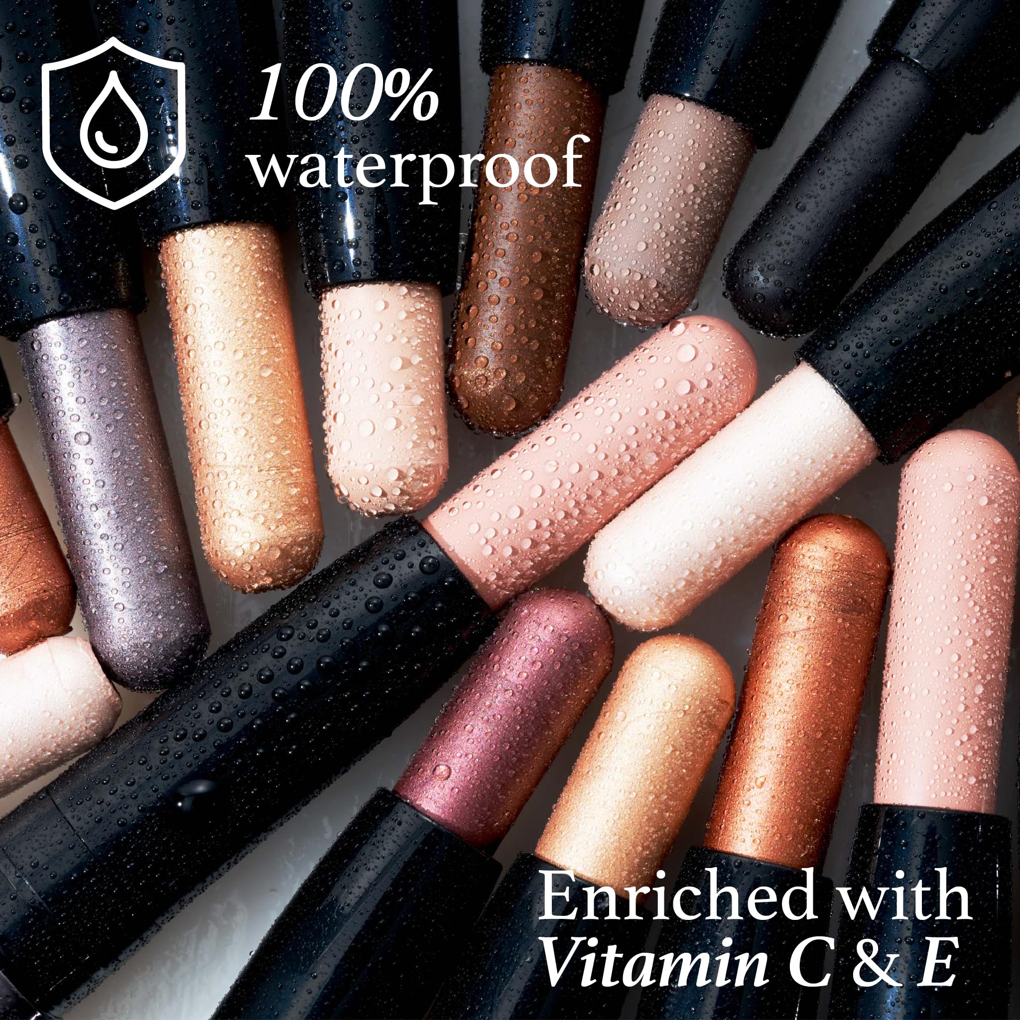 Julep Eyeshadow 101 Crème-to-Powder Waterproof Eyeshadow Stick Duo – Long-Lasting, Crease-Proof, Easy Apply with Built-in Smudger - Desert & Champagne Julep Au supplements
