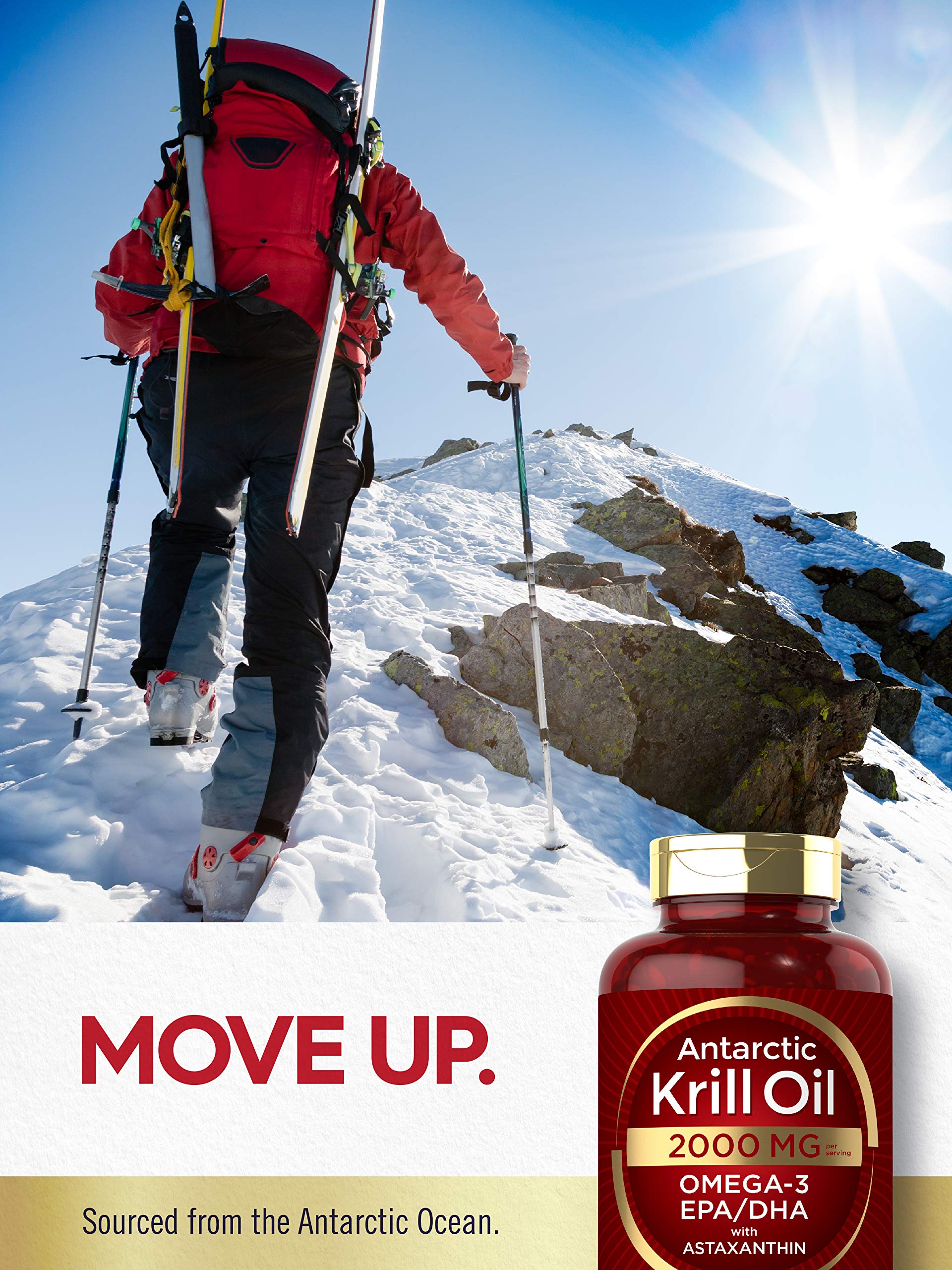Carlyle Antarctic Krill Oil 2000 mg 120 Softgels | Omega-3 EPA, DHA, with Astaxanthin Carlyle Au supplements