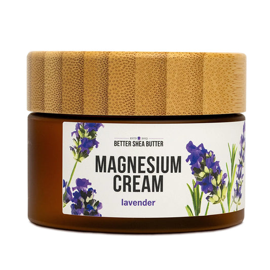 Better Shea Butter Magnesium Cream | Lavender | Relieves Leg Cramps and Muscle Tension | Night Lotion for Pregnancy, Kids and Baby | Handcrafted with Organic Ingredients Better Shea ButterAU supplements