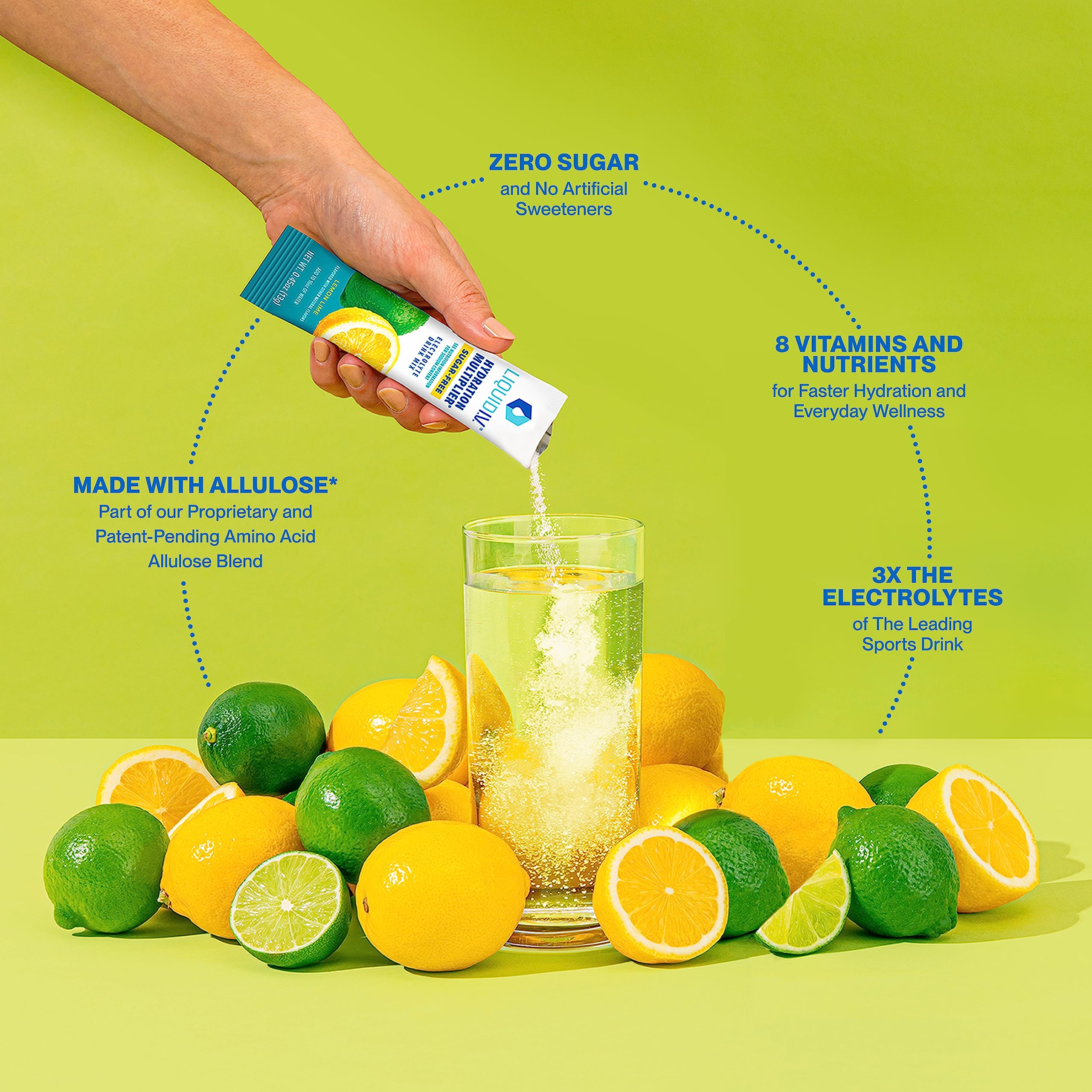 Liquid I.V. Sugar-Free Hydration Multiplier - Lemon Lime – Hydration Powder Packets  Liquid I.V. Au supplements