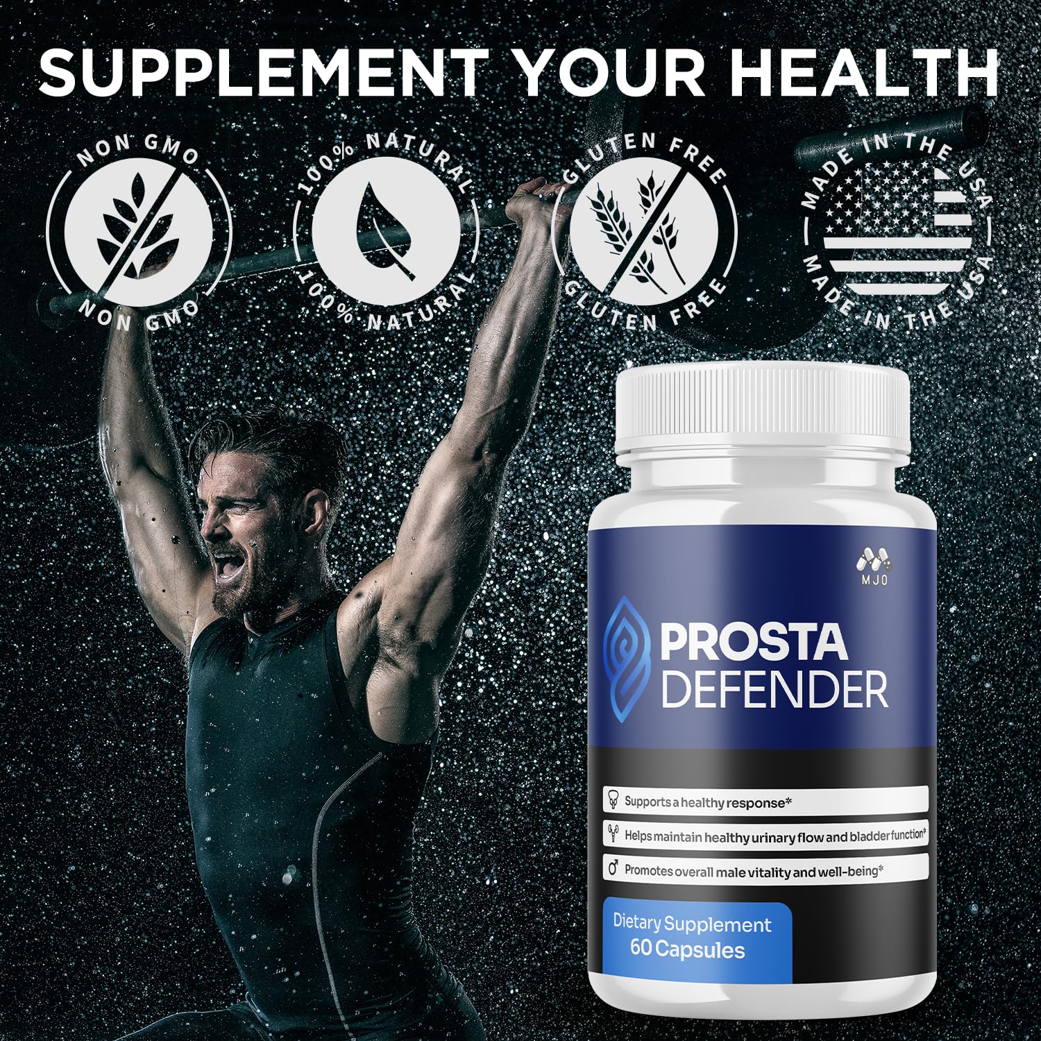 (3 Pack) Prosta Defender Capsules, Official Prostadefender Pills with All Natural Ingredients, Advanced Overall Health and Wellness Supplement, Natural Maximum Strength Vitamin Formula (180 Capsules) MJO Au supplements