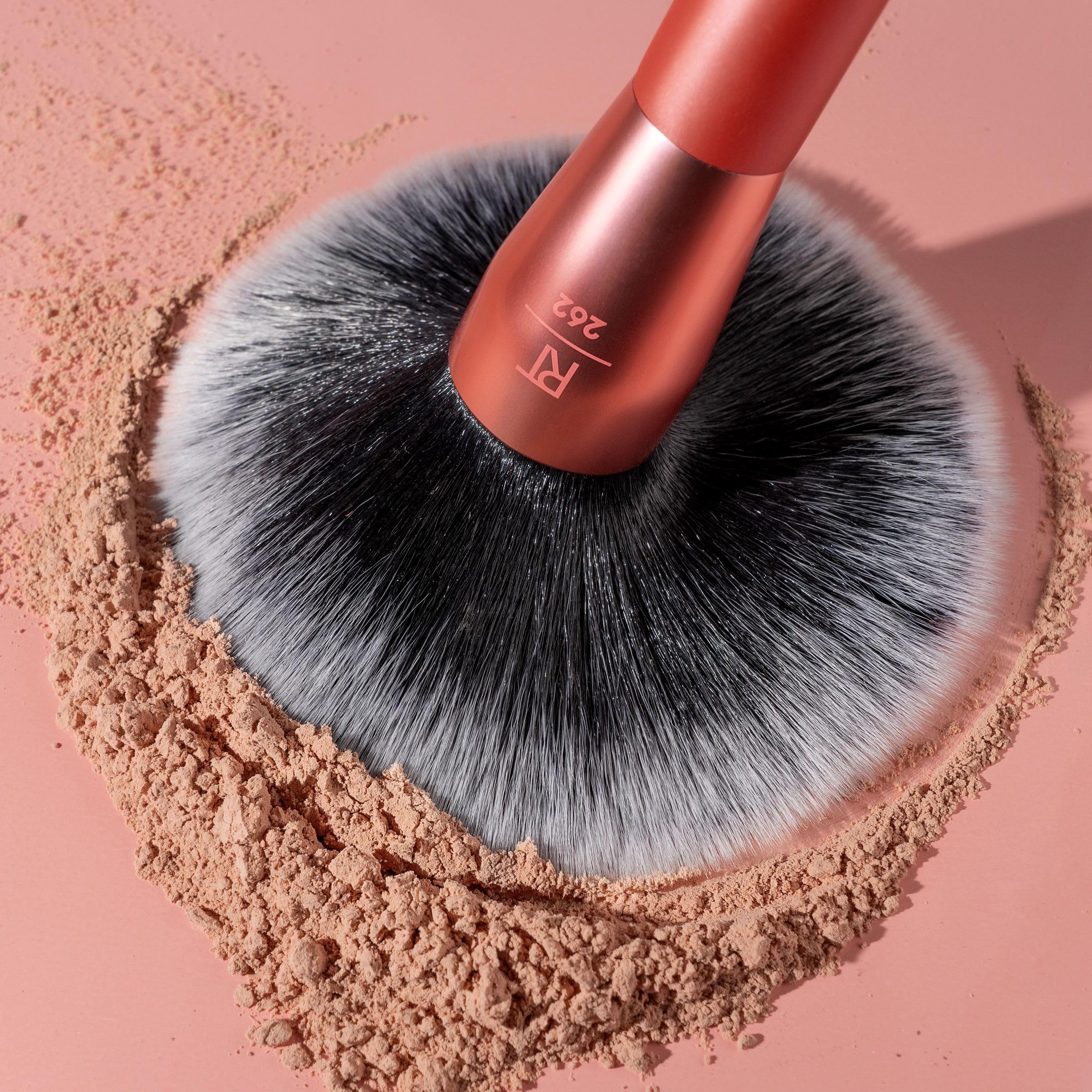 Real Techniques Extra Big Powder Brush, Large Makeup Brush For Powder, Fluffy Head For All-Over Setting, XL Oversized Brush For Quick Application, Cruelty-Free, Synthetic Bristles, 1 Count Real Techniques Au supplements