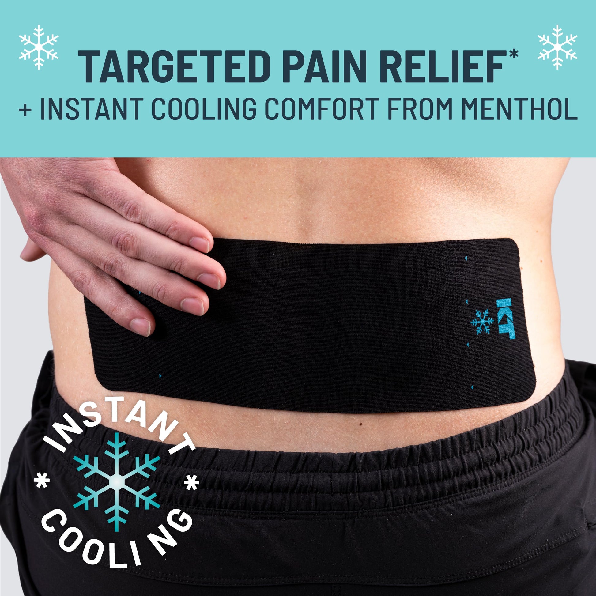 KT Tape, Back Pain Relief Patches, Extra Large 4"x10", Menthol Infused Kinesiology Tape, Cooling Pain Therapy, Everyday Long-Lasting Relief, 4 Count KT Tape Au supplements