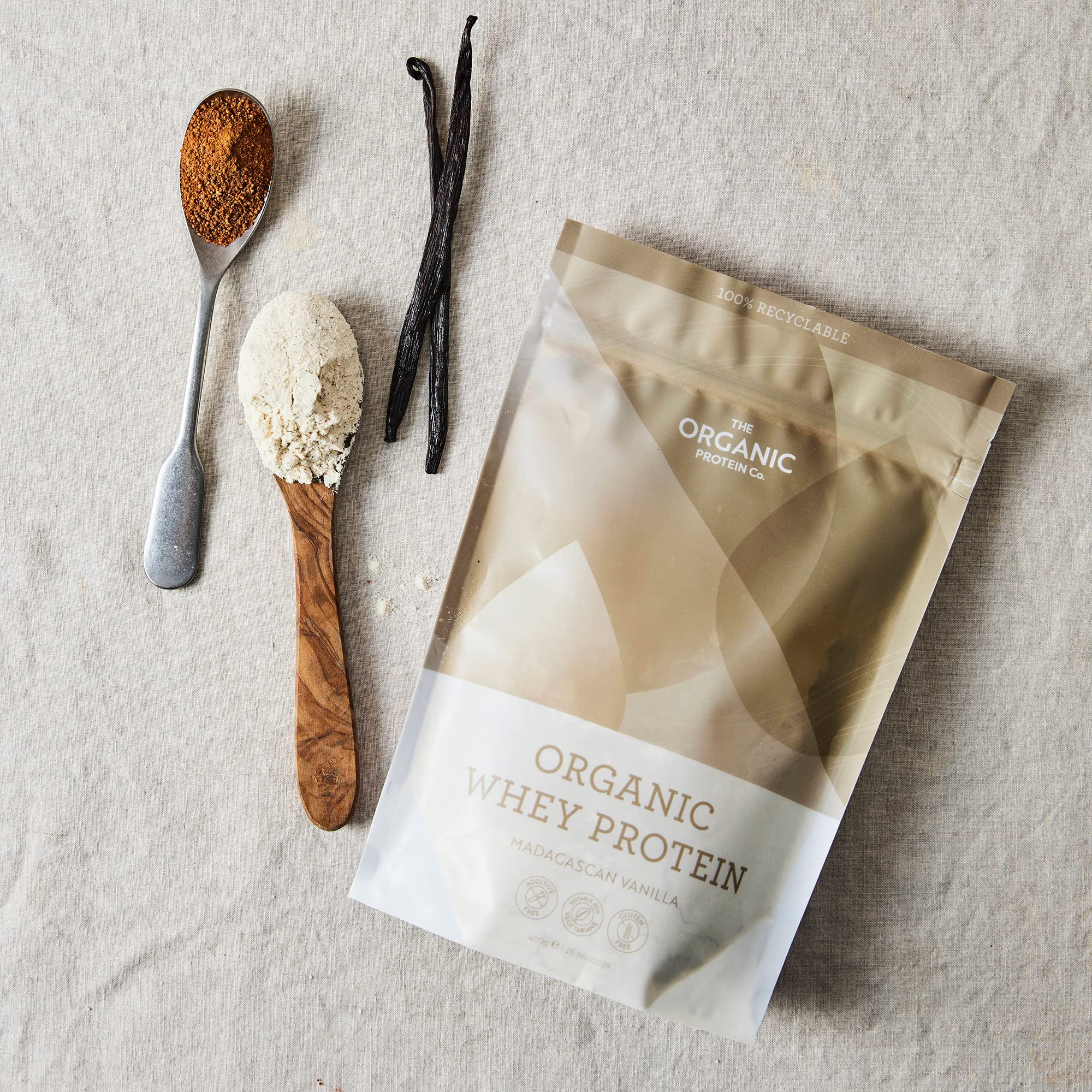 The Organic Protein Co. - Madagascan Vanilla Organic Whey Protein Powder The Organic Protein Company Au supplements