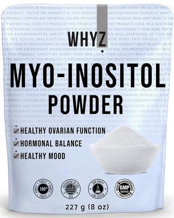 Myo-Inositol Powder 8oz, Natural Myo Inositol Supplement for Ovarian Support WHYZ Au supplements