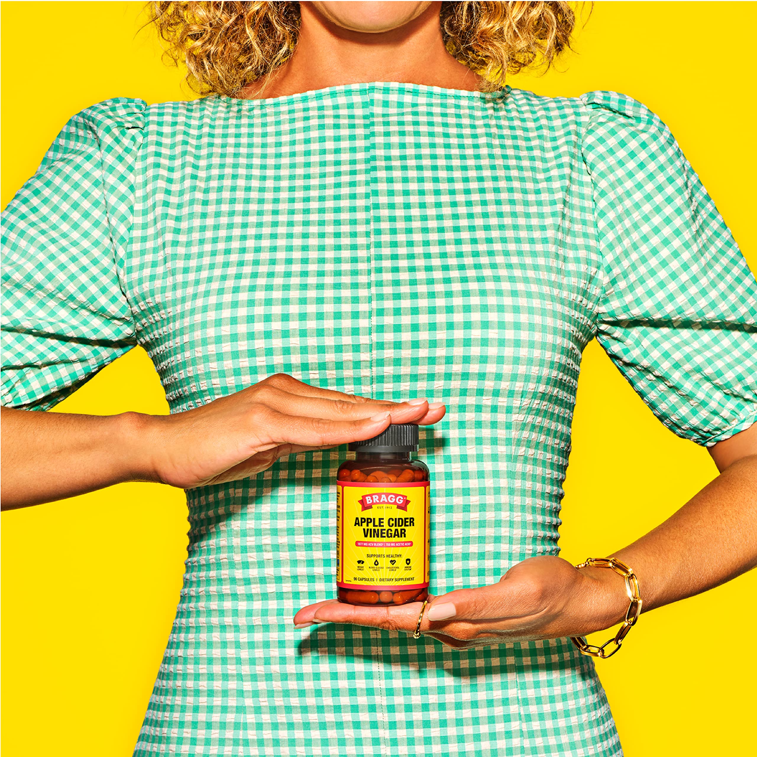 Bragg Apple Cider Vinegar Capsules - Vitamin D3 & Zinc - 750mg of Acetic Acid – Immune Bragg Au supplements