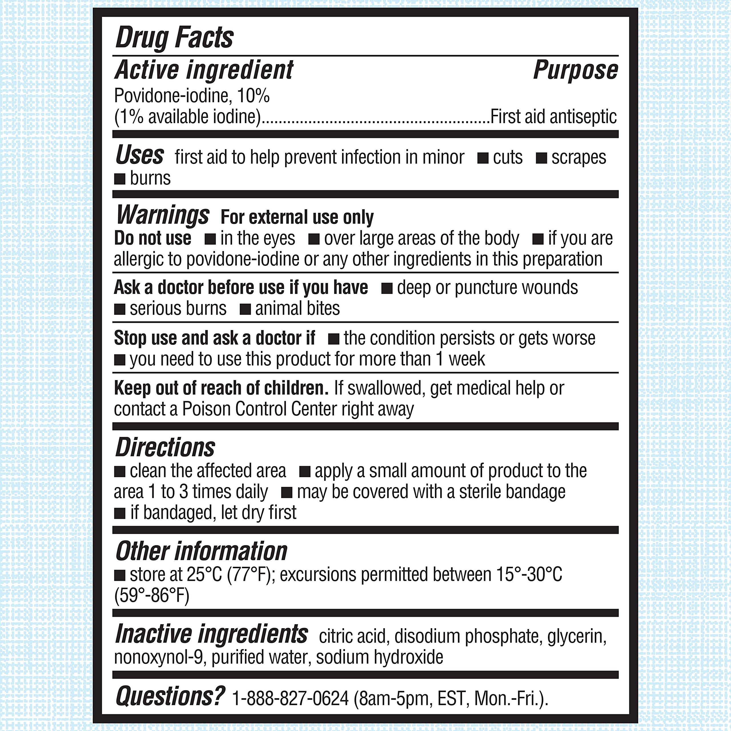 Betadine Antiseptic Liquid First Aid Solution, Povidone-iodine 10%, Infection Betadine Au supplements