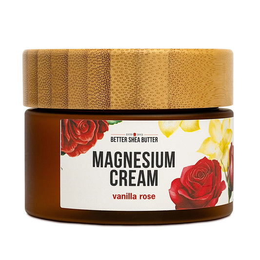 Better Shea Butter Magnesium Lotion for Women | Vanilla Rose | For Pregnancy, Kids & Babies | Relieves Muscle Tension & Leg Cramps | Organic & Natural Ingredients Better Shea ButterAU supplements