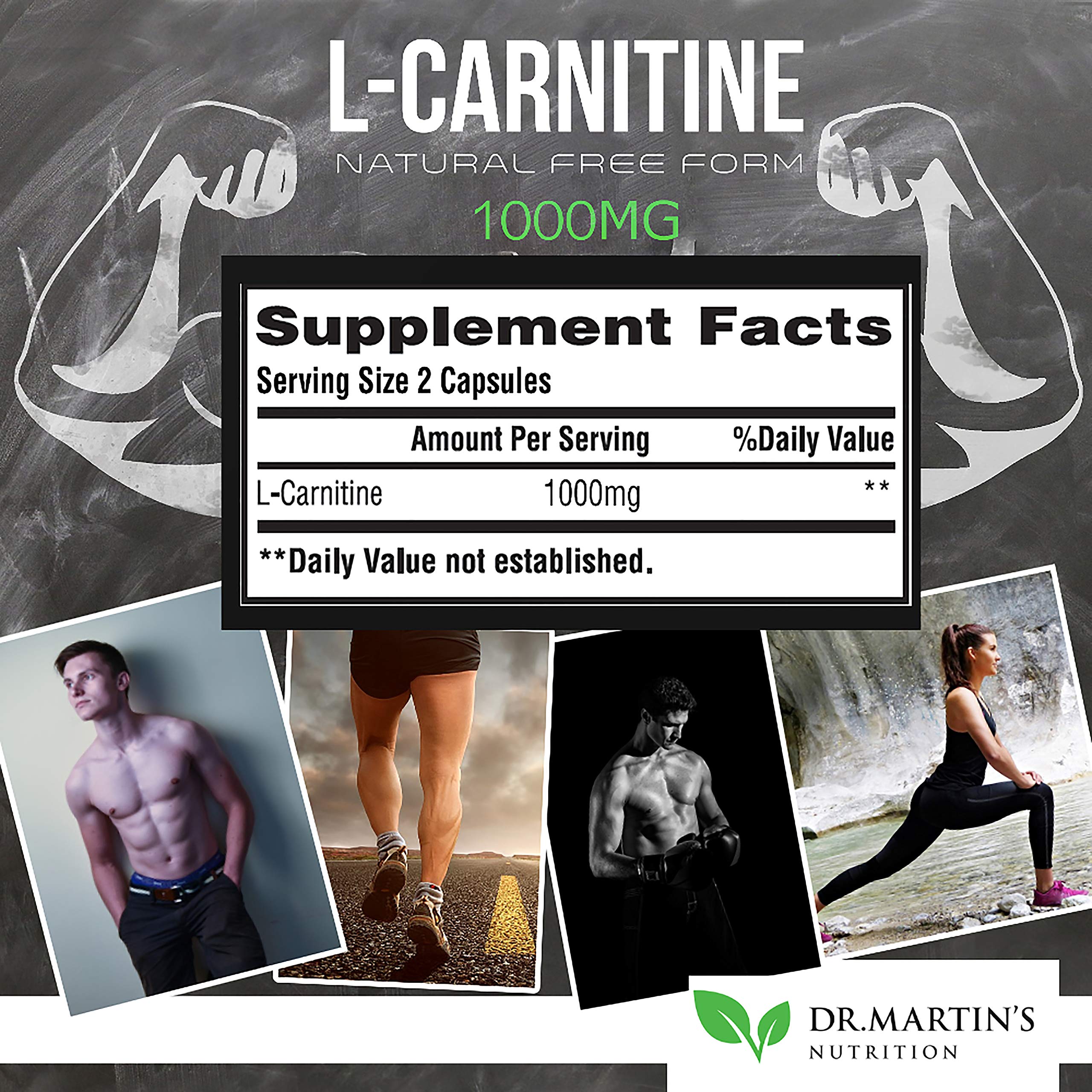 DR. MARTIN'S NUTRITION Extra Strength L-Carnitine - 200 Capsules - 1000mg Per Serving DR. MARTIN'S NUTRITION Au supplements